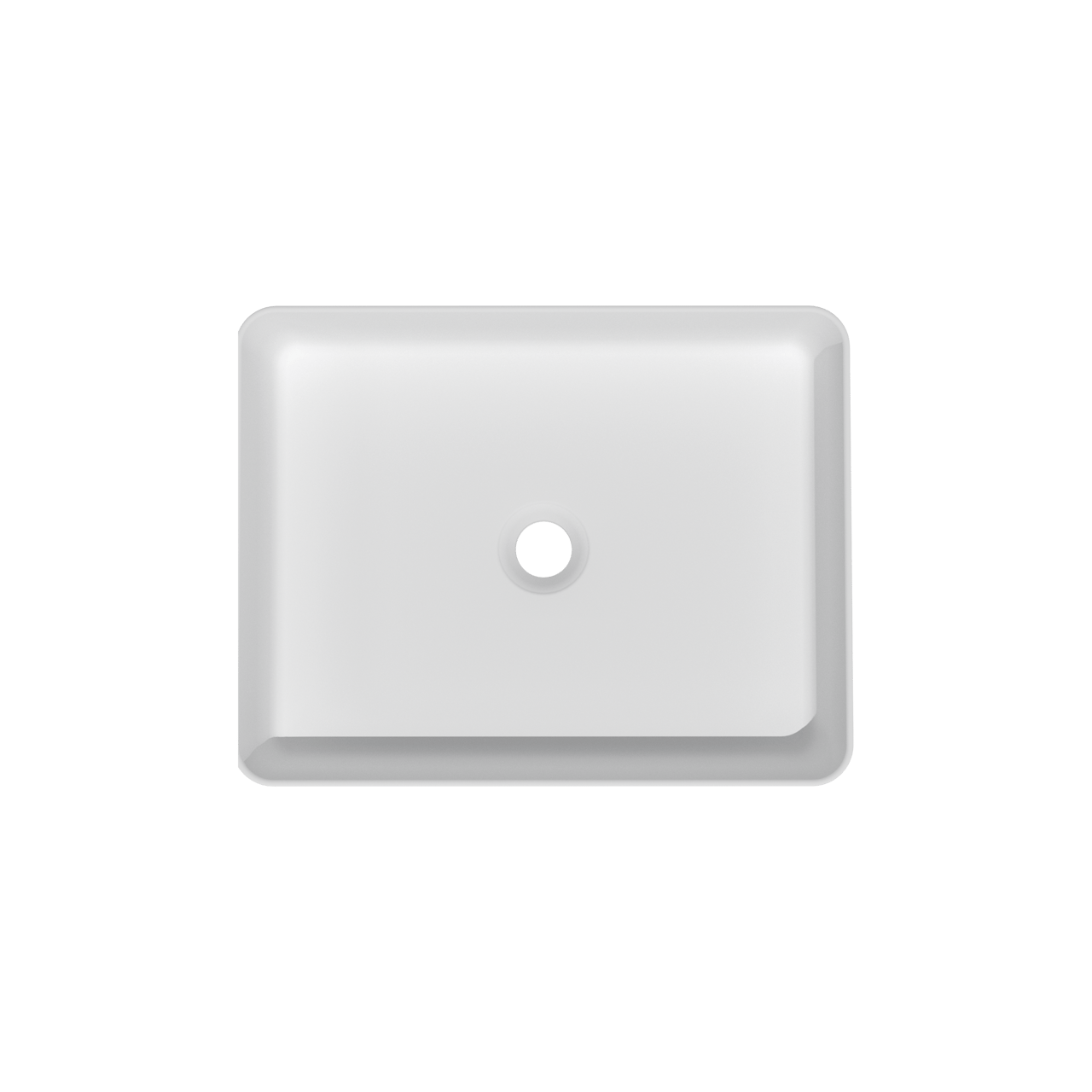 Storke Recta vasque à poser mat Solid Surface rectangulaire 35 x 45 cm