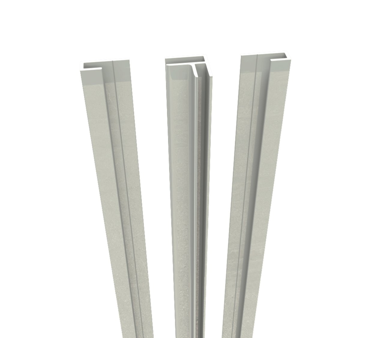 Linie Plato Duschrückwände mit Profile 90 x 90 x 210 cm, PVC Logan Lake