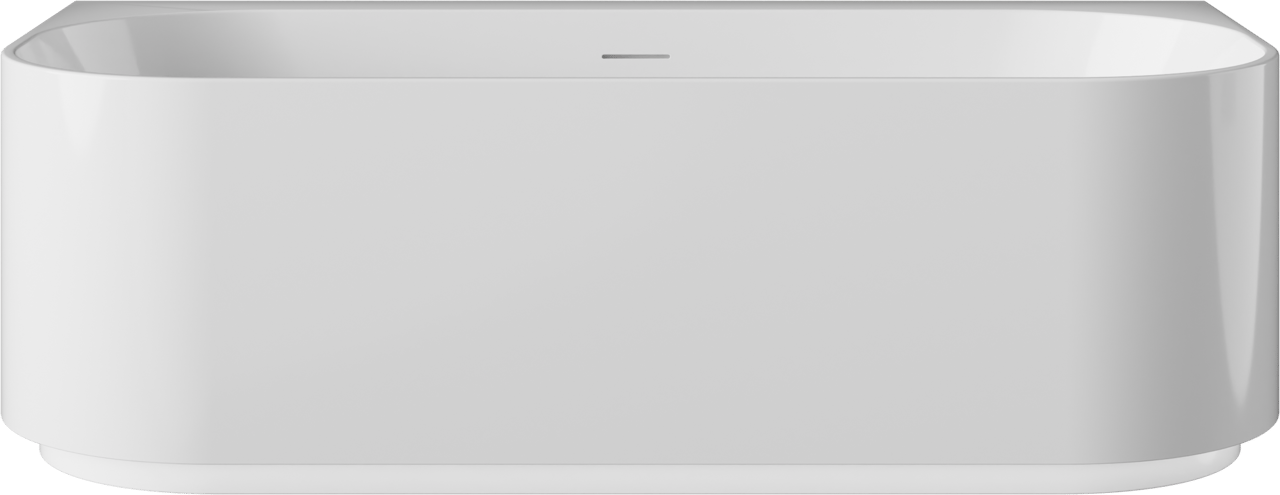 Luca Varess Laguna halfvrijstaand bad airmassage met LED 170 x 85 cm acryl Glanzend Wit