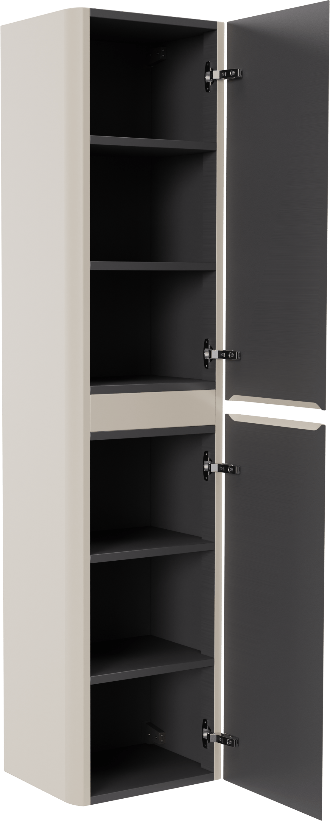 Storke Soft zwevende badkamerkast 40 x 35 x 170 cm Sand mat