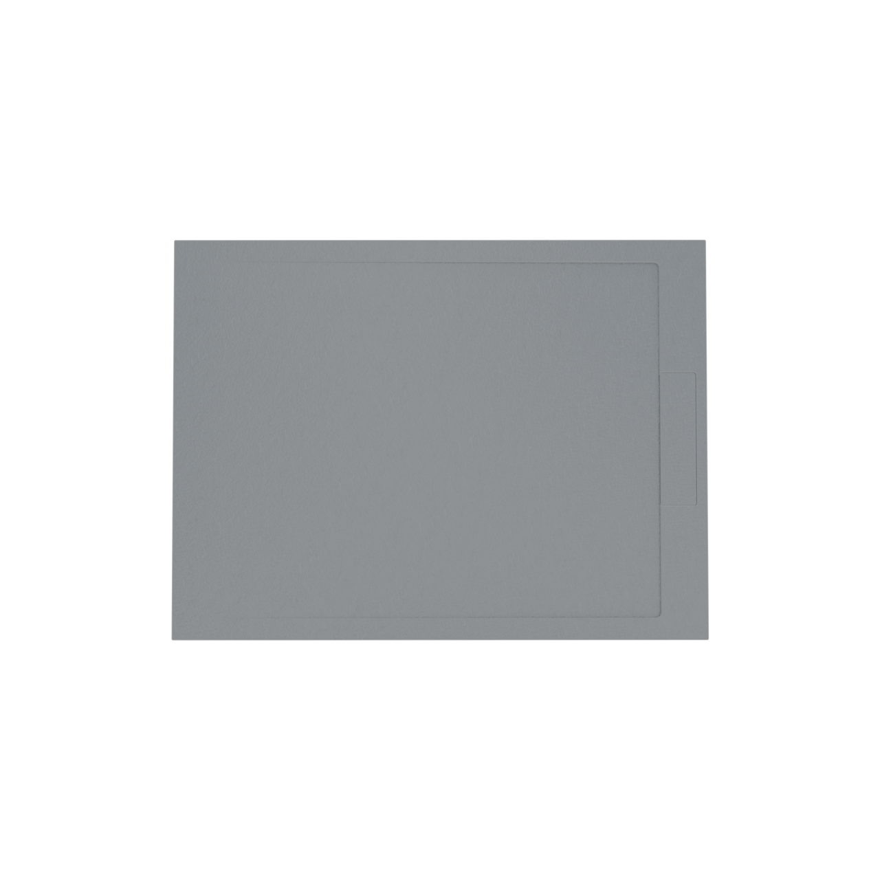 Balmani Indus douchebak 120 x 90 cm composietmarmer donkergrijs leisteenstructuur