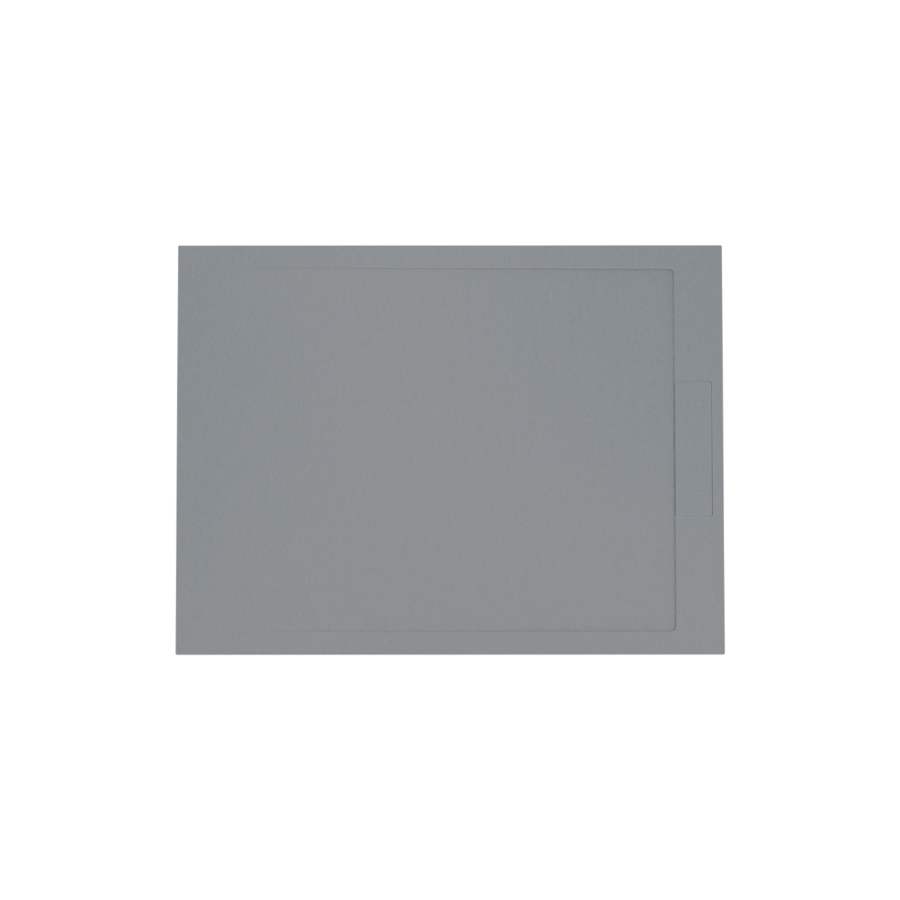 Balmani Indus douchebak 120 x 90 cm composietmarmer donkergrijs leisteenstructuur