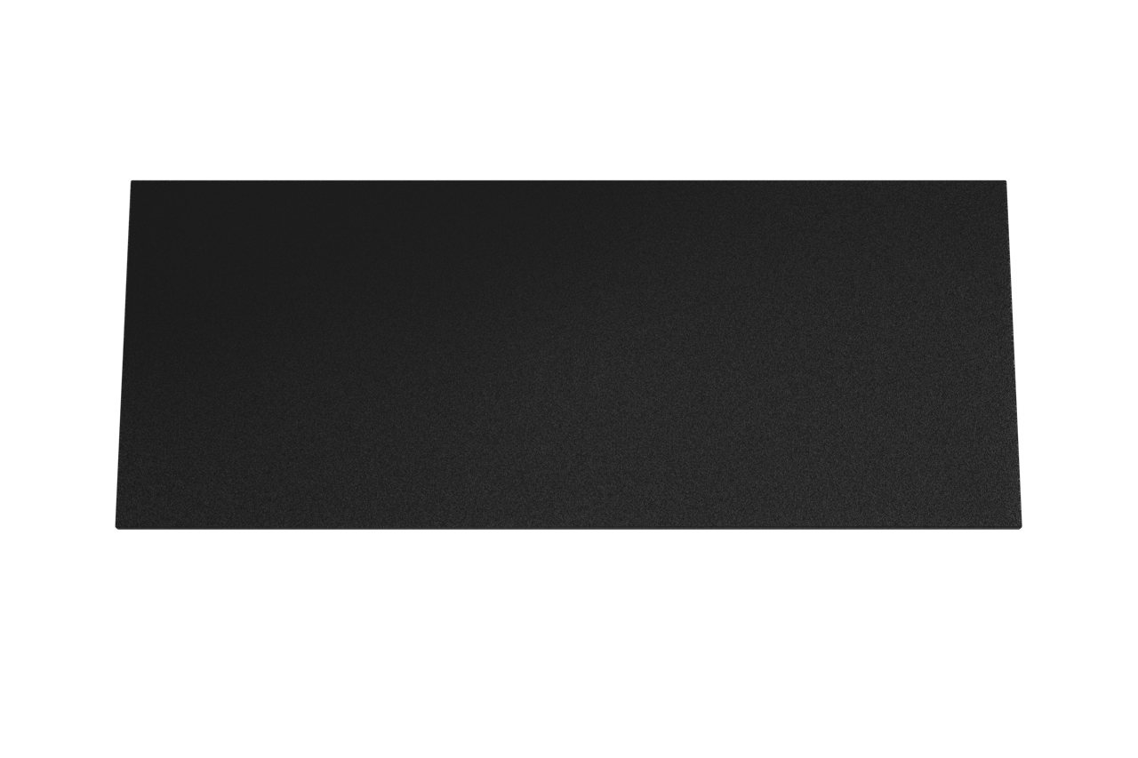 Storke Panton tablette simple ou double mdf enduit de poudre noir mat 130 x 52 cm
