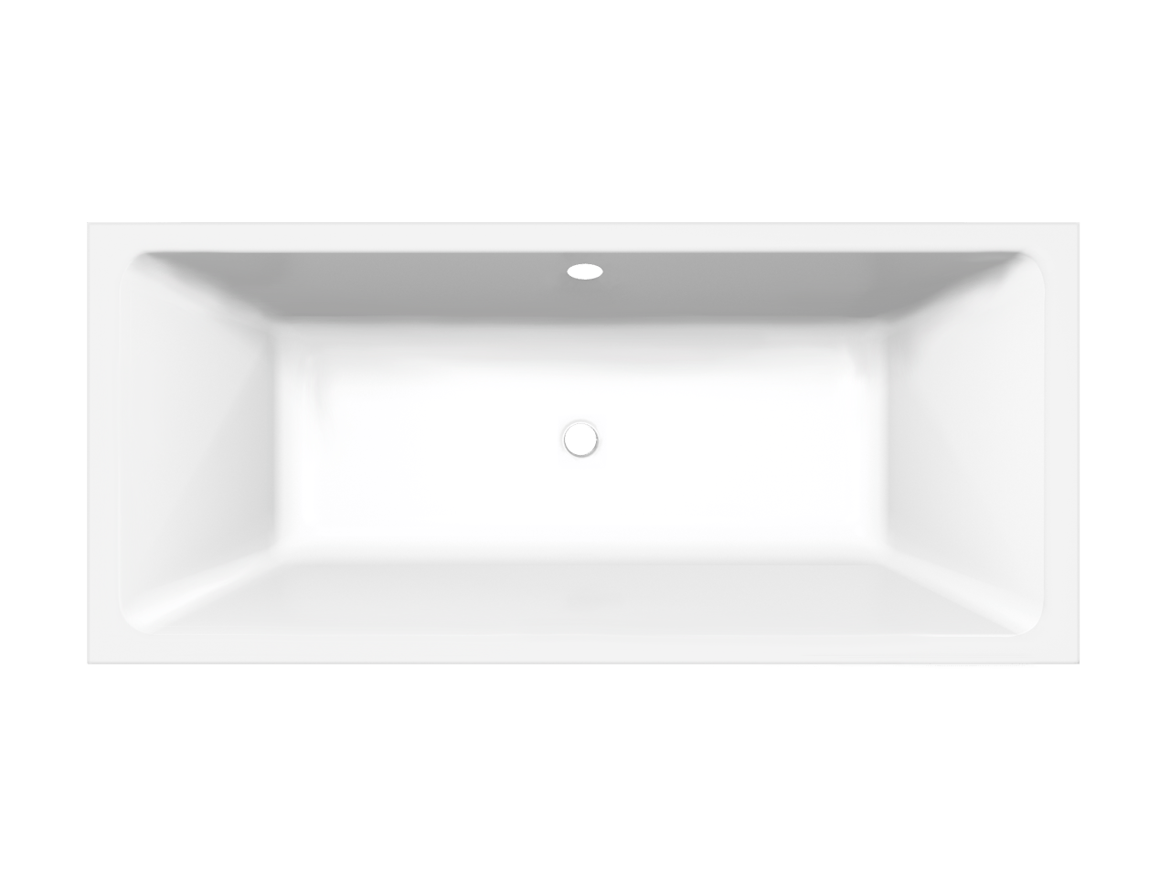 Luca Varess Sandrina 2 Personen Einbaubadewanne 180 x 80 cm, Acryl Weiß mat