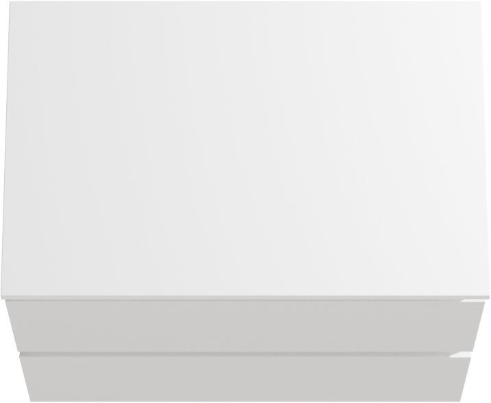 Linie Lado hängendes Möbelstück Set: 70 x 46 cm, Weiß glänzend, mit Lado Einzel Waschtischplatte, Marmorkomposit Weiß matt