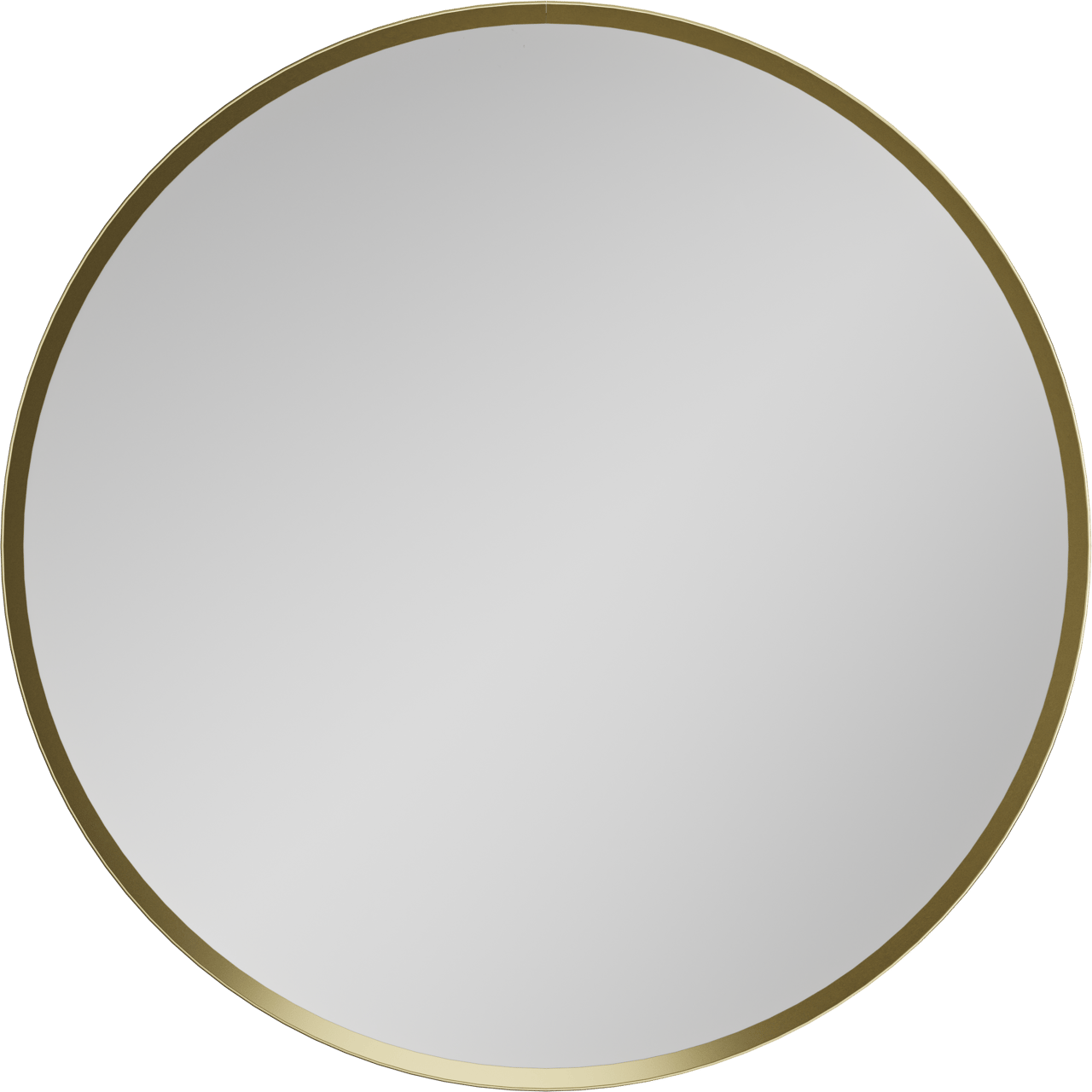 Balmani Auro Gäste-WC Spiegel: Rund, Brushed Champagne Gold, Ø 45 cm