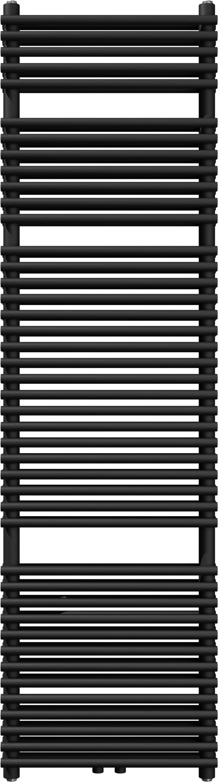 Vipera Alegria sèche-serviettes doublé 50 x 180 cm chauffage central noir mat raccordement latéral et central 1.688W