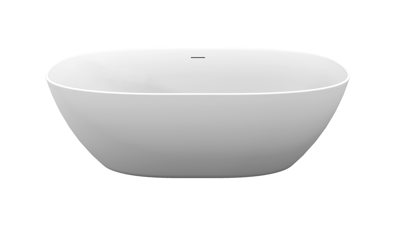 Luca Varess Marcia ovaal vrijstaand bad 170 x 80 cm acryl mat wit