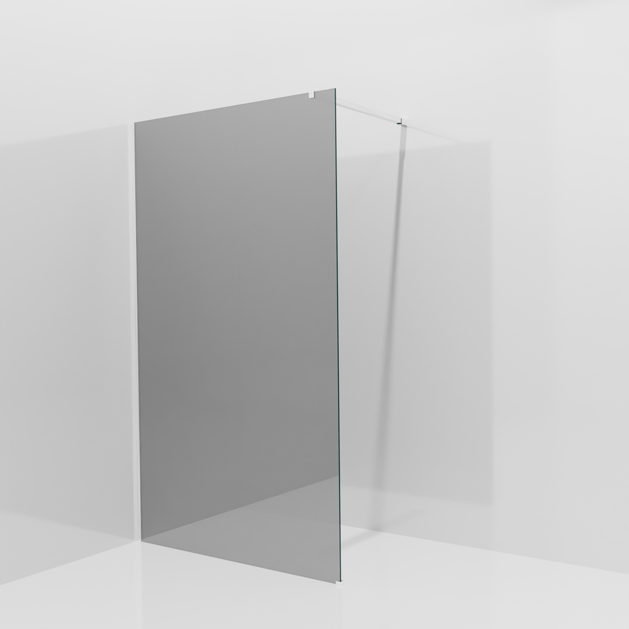 Balmani Modular Walk-In Dusche: 120 x 200 cm, Reflex-Spiegelglas, Profil Chrom glänzend