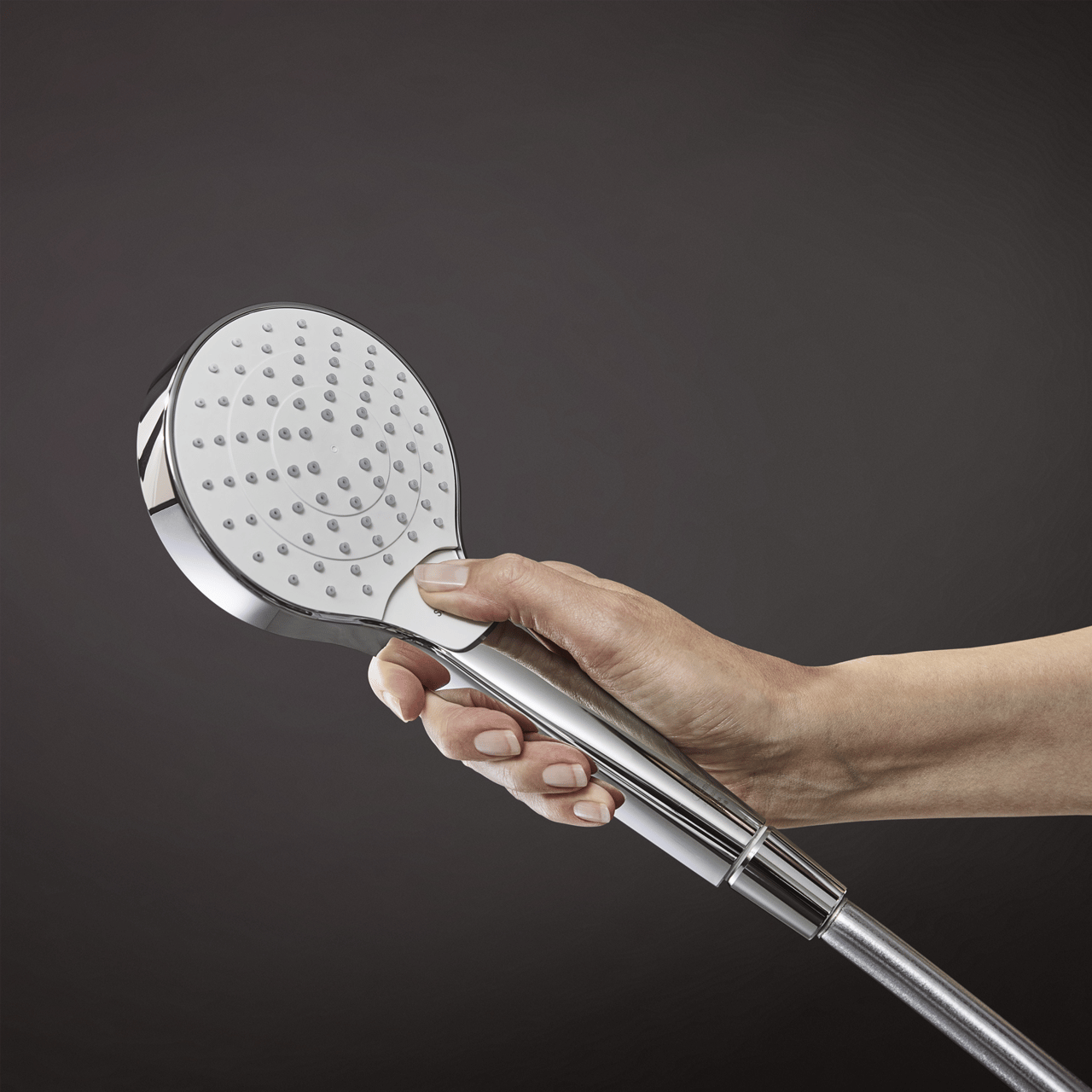 Hansgrohe Croma Select S douchestang met douchekop Vario EcoSmart 11cm 3 straalfuncties glanzend chroom