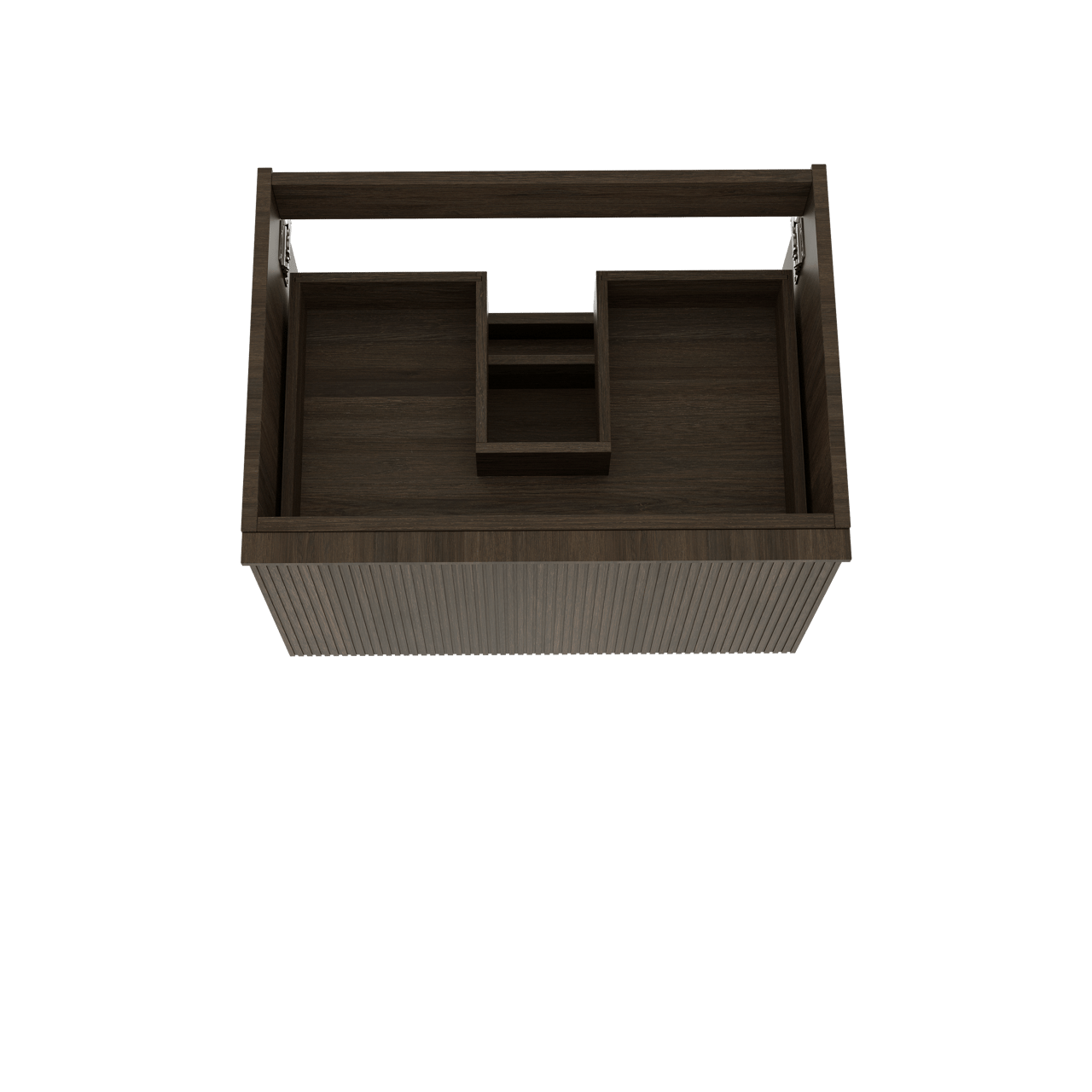 Balmani Forma meuble sous-lavabo suspendu 75 x 55 cm chêne fumé 2 tiroirs