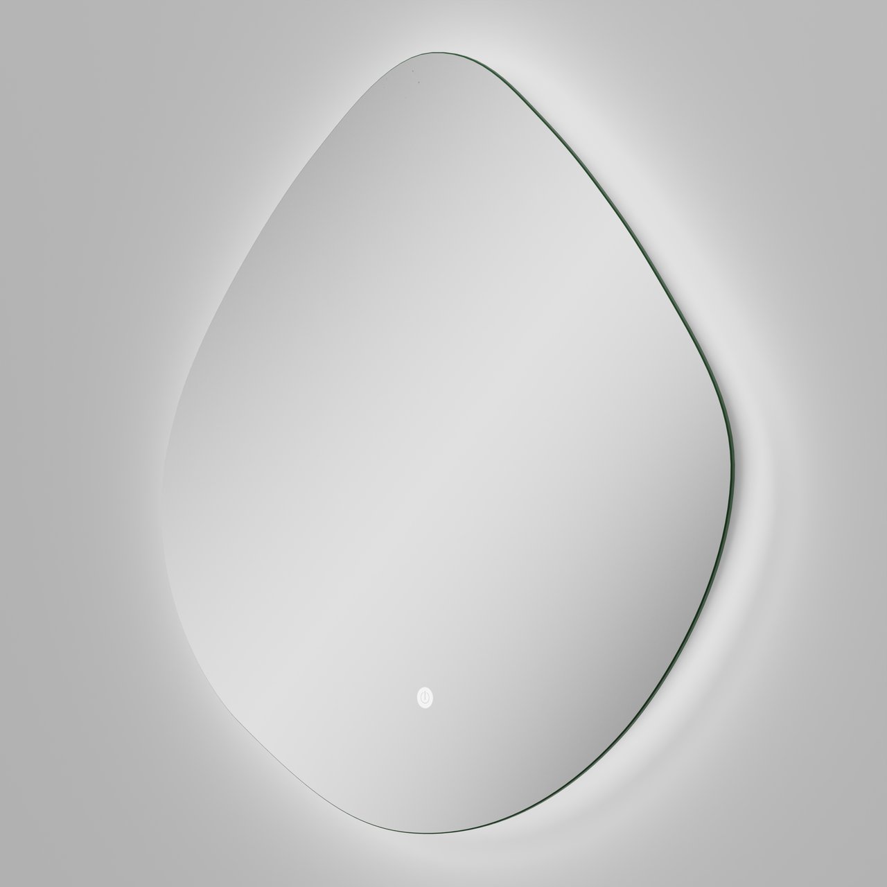 Luca Varess Organic organische badkamerspiegel 60 x 60 cm met spiegelverlichting en anti-damp