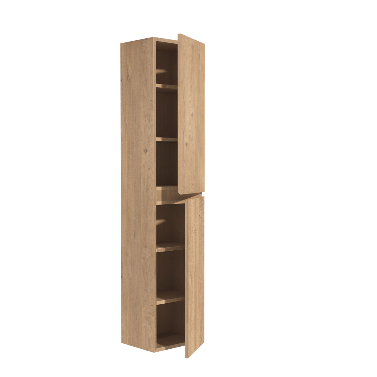 Storke Delta zwevende badkamerkast delta natuur eik 35 x 30 x 165 cm