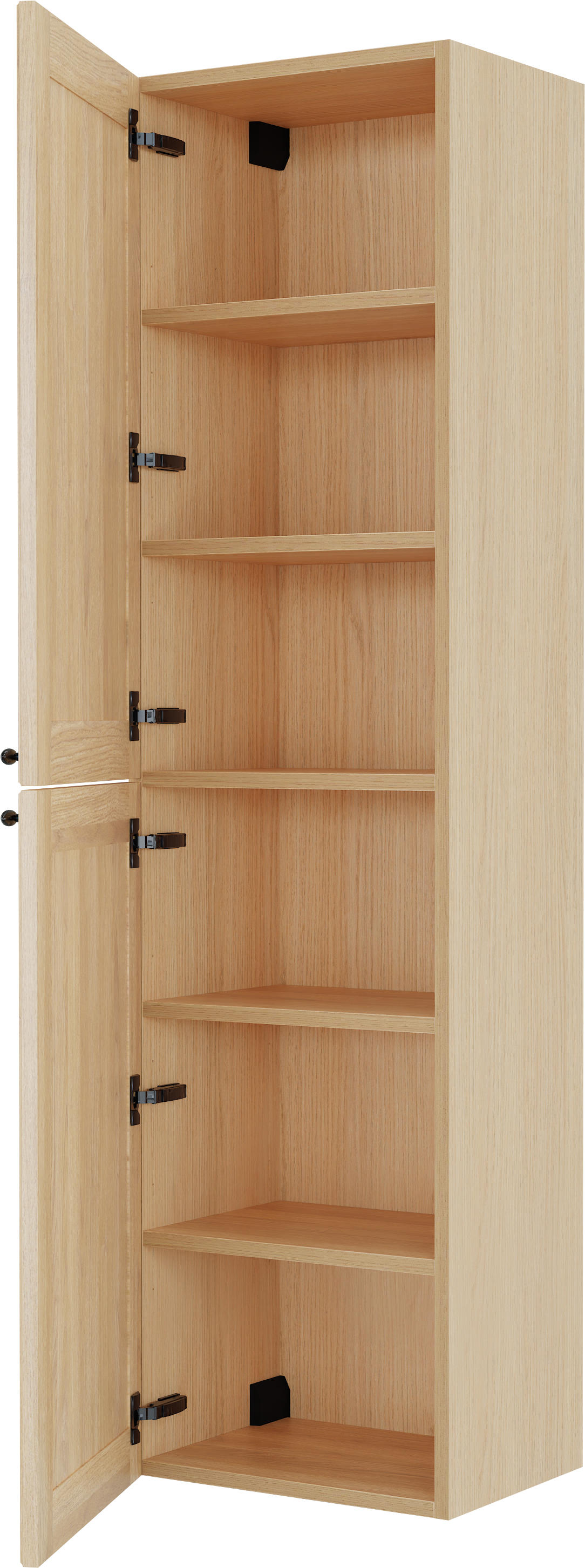 Balmani Lemon zwevende badkamerkast Fineer natuur eik 45 x 35 x 169 cm