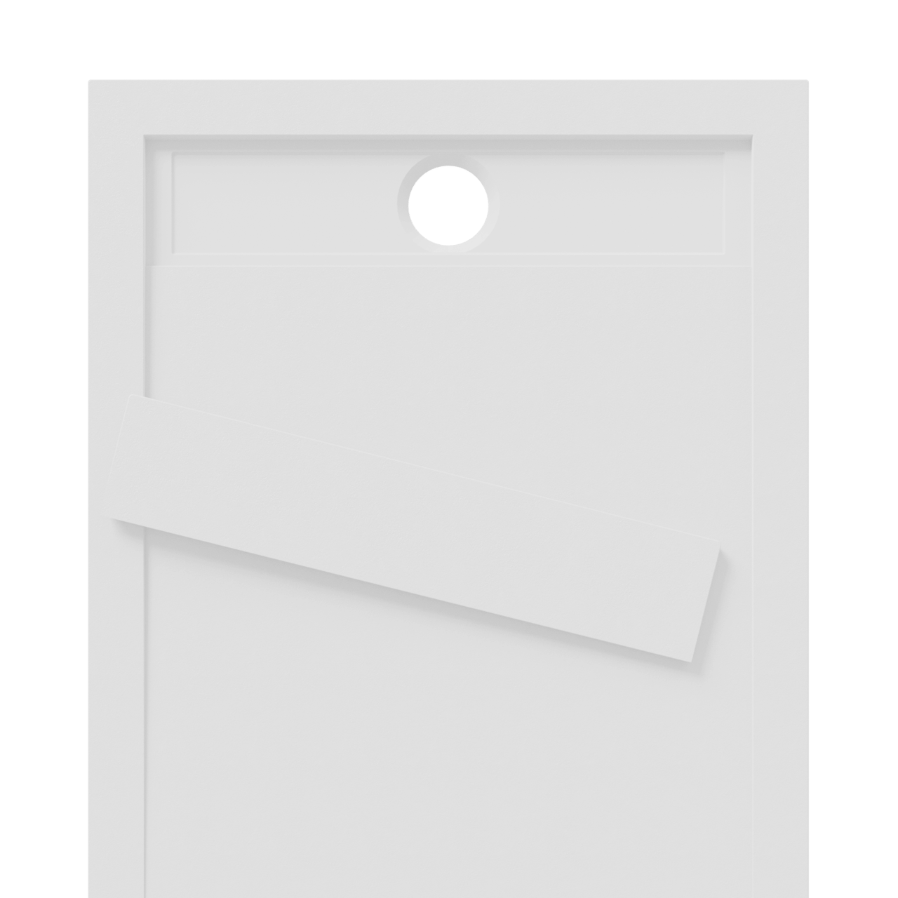 Luca Varess Dandy receveur de douche 140 x 80 cm marbre composite blanc mat structure rock