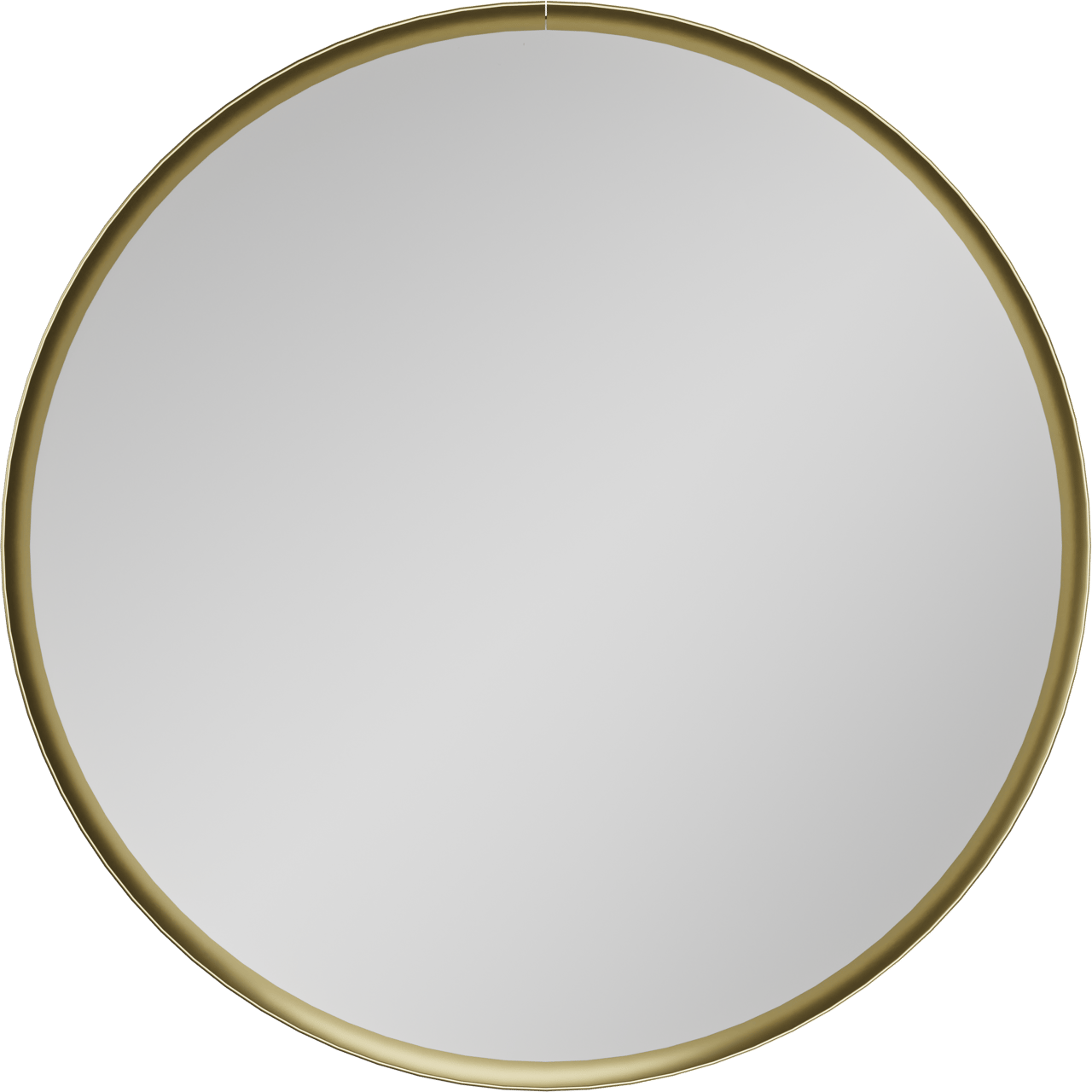 Balmani Auro Gäste-WC Spiegel: Rund, Brushed Champagne Gold, Ø 35 cm