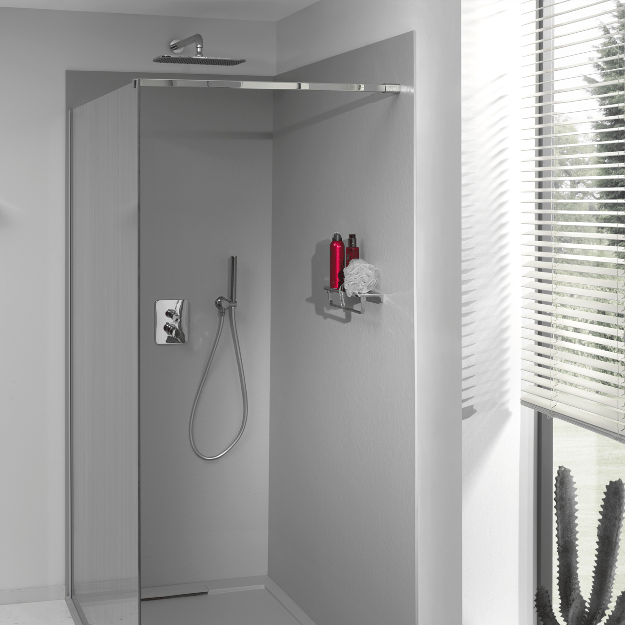 Blaufoss Smartbox Softline thermostatische inbouw douchekraan 2 functies glanzend chroom incl. inbouwelement