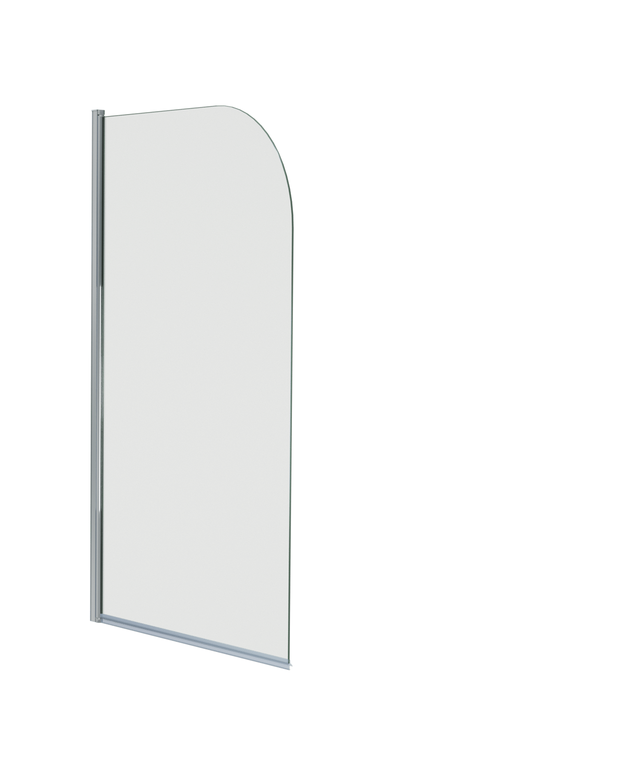 Linie Milos Badewannenaufsatz: 85 cm, Chrom Profil