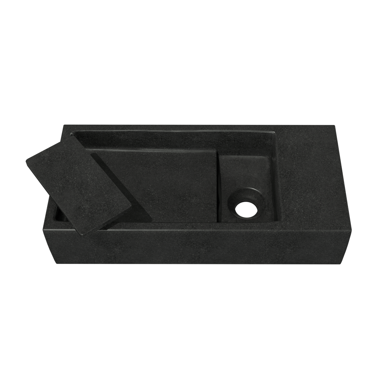 Balmani Mood lave-mains 45 x 20 cm granite aiguisé