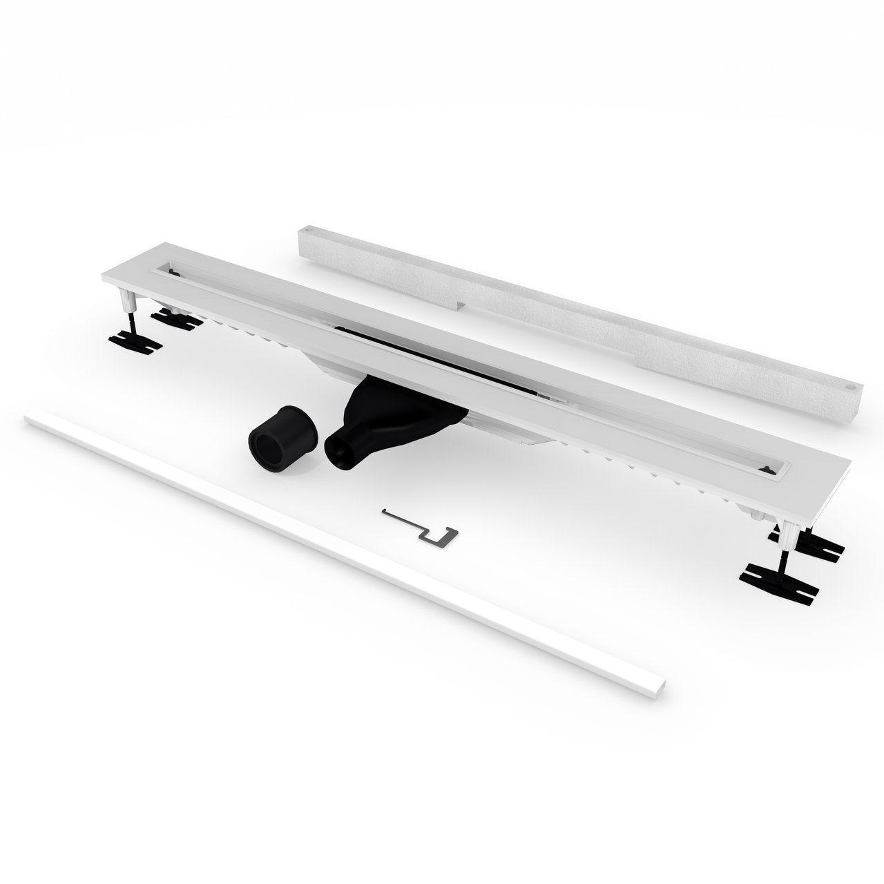 Mydrain Micro Line douchegoot 80 cm Rooster voor gietvloeren