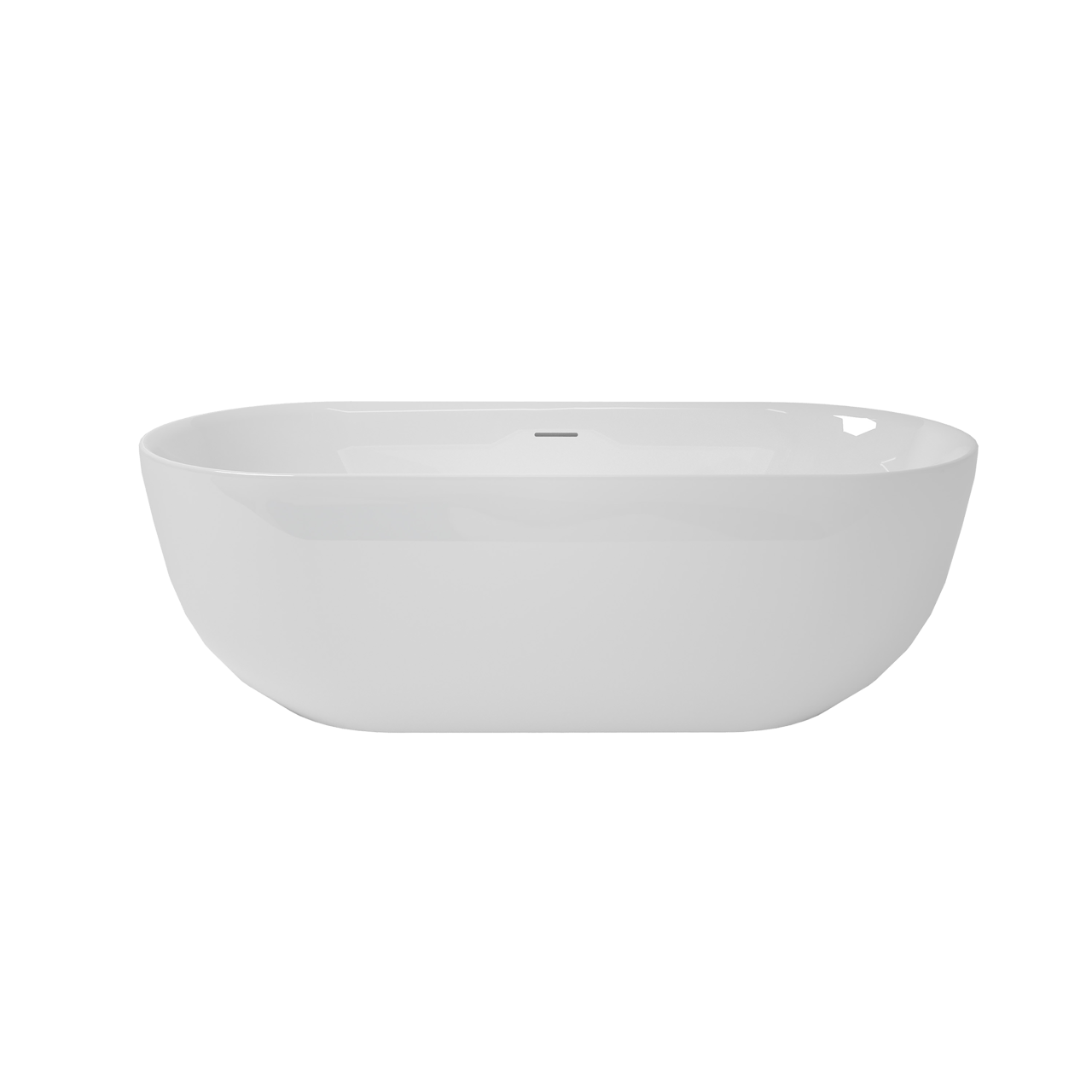Luca Varess Mercuria ovaal vrijstaand bad 170 x 76 cm acryl glanzend wit