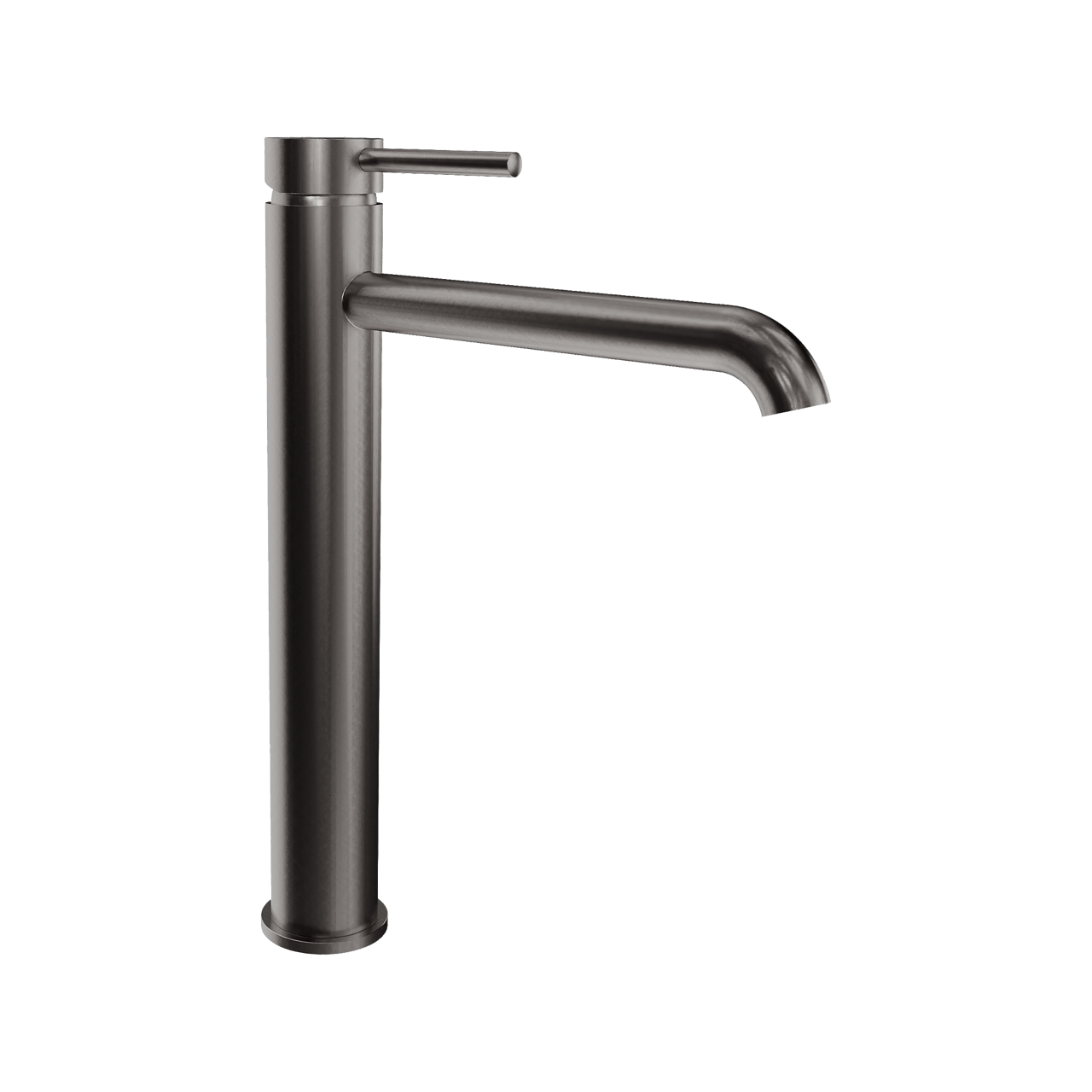 Blaufoss Round robinet de lavabo haut GunMetal brossé