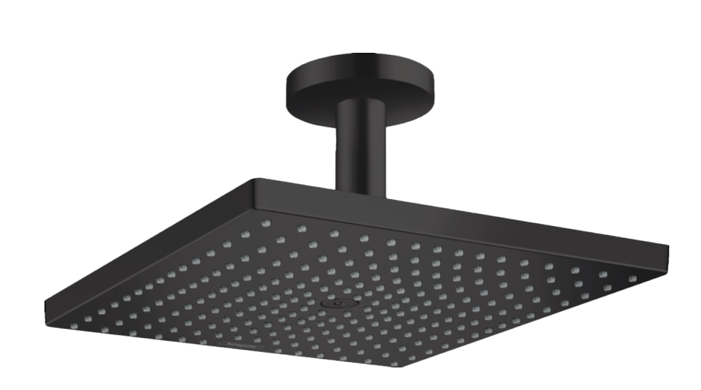 Hansgrohe Raindance E300 quadratische kopfdusche Regen-Duschkopf Ø30cm Schwarz matt