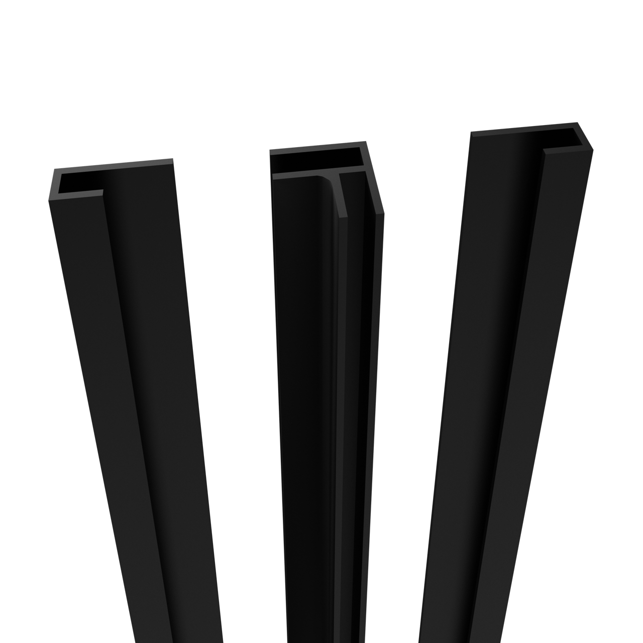 Linie Plato set hoekprofiel + zijprofielen voor douchewandbekleding