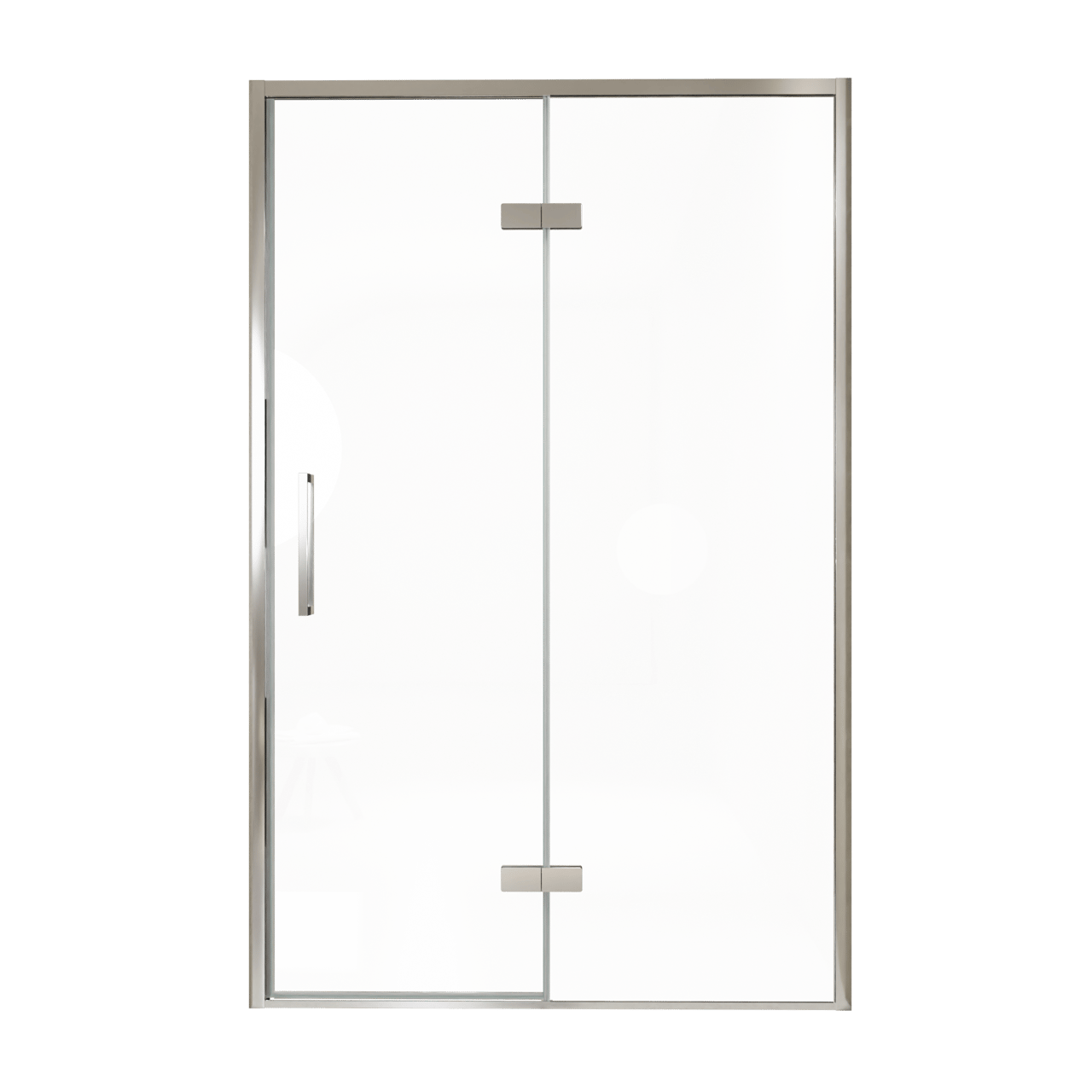 Balmani Senses Design Dusche Drehtür, Rechts, 140 cm x 210 cm, Klarglas, Profil Chrom