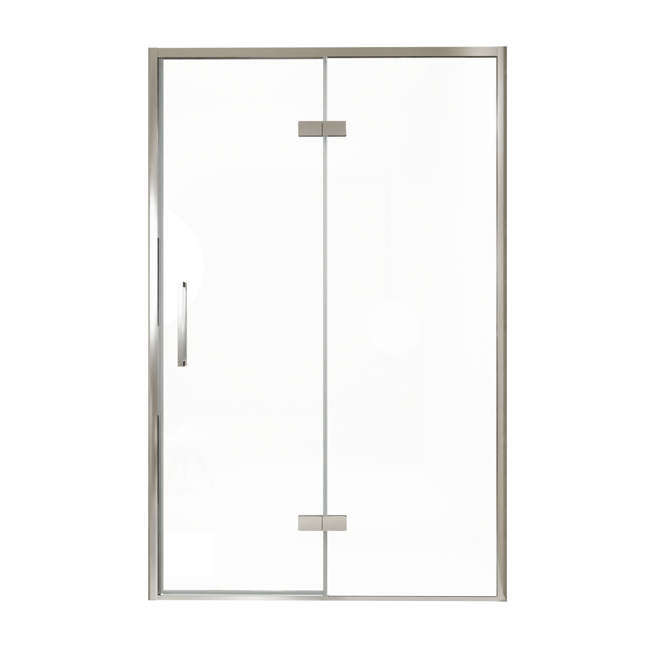 Balmani Senses Design douche draaideur rechts 140 cm x 210 cm Helder glas, Chroom profielen