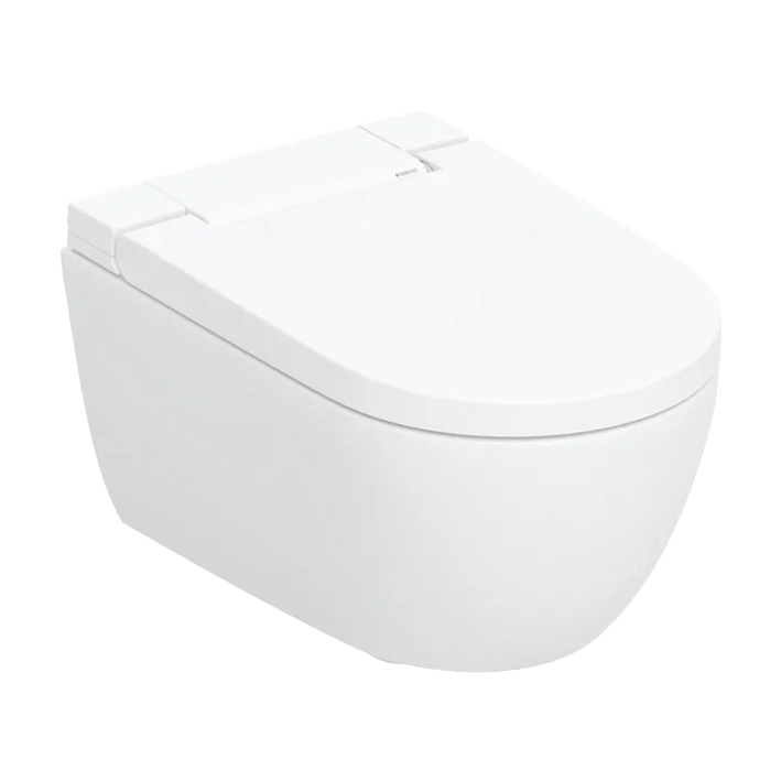Geberit Aquaclean Alba Dusch-WC: Weiß Glänzend, spülrandlos