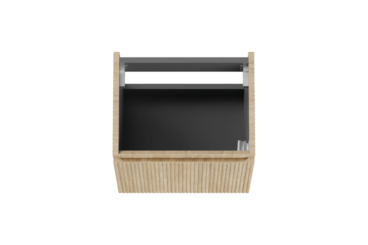 Storke Ribs meuble sous-lavabo suspendu 45 x 35 cm chêne brut