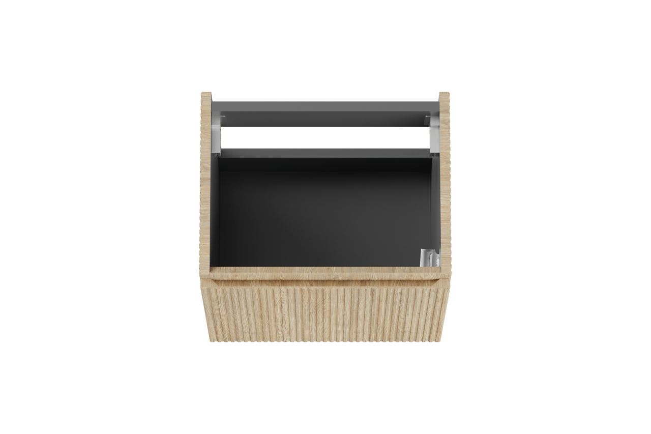 Storke Ribs zwevend wastafelonderkast 45 x 35 cm ruwe eik