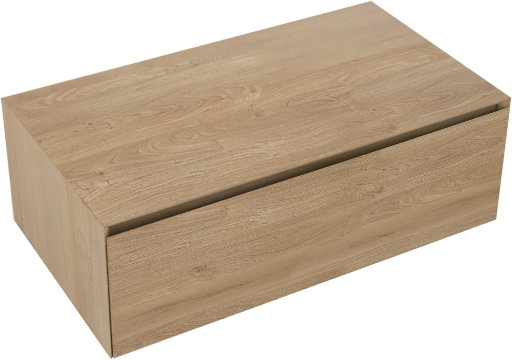 Balmani Mitra Elements zwevende wastafelonderkast 90 x 50 cm natuur eik 1 lade