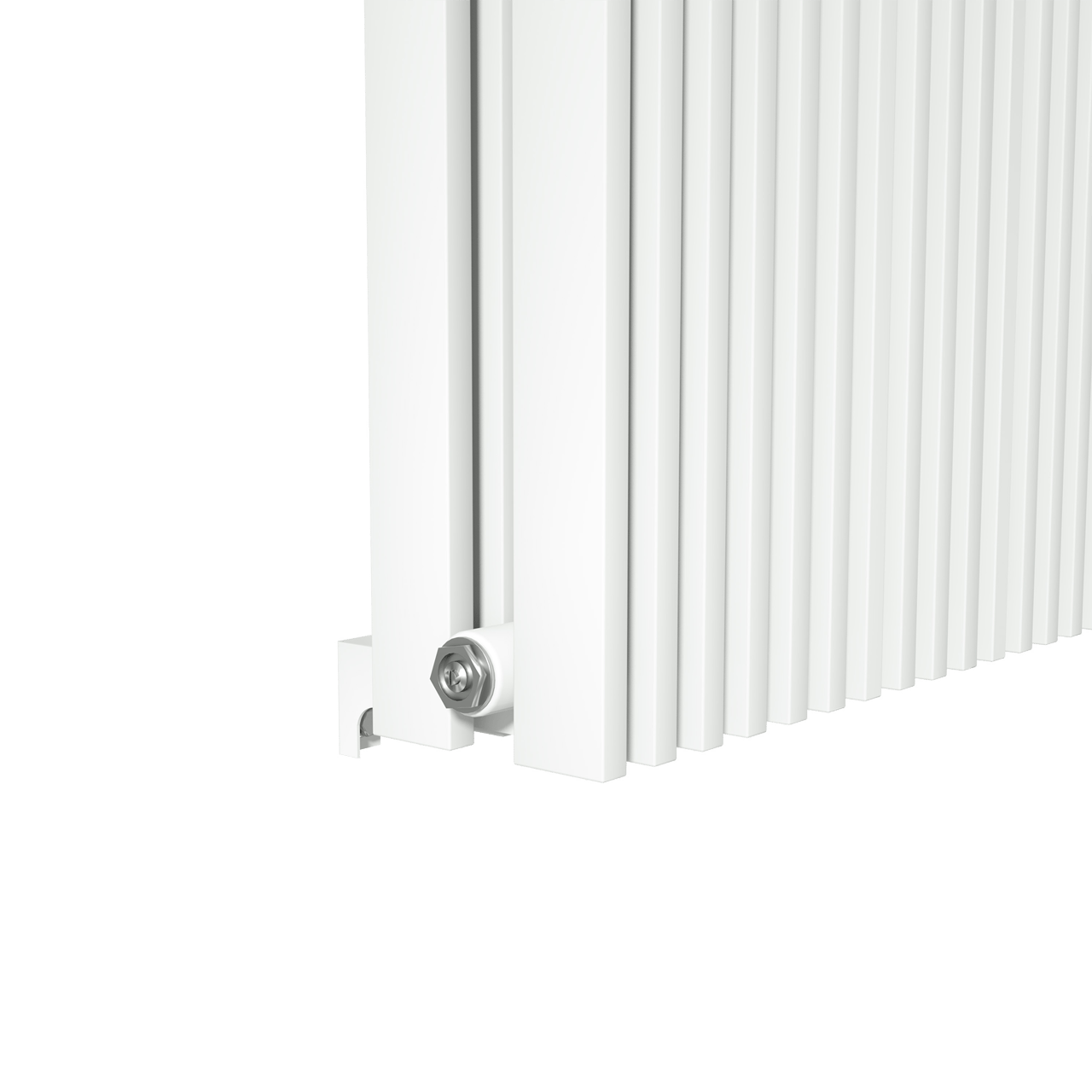 Vipera Corrason radiateur de salle de bains double 40 x 180 cm chauffage central blanc mat raccordements latéral et central possibles 1994W