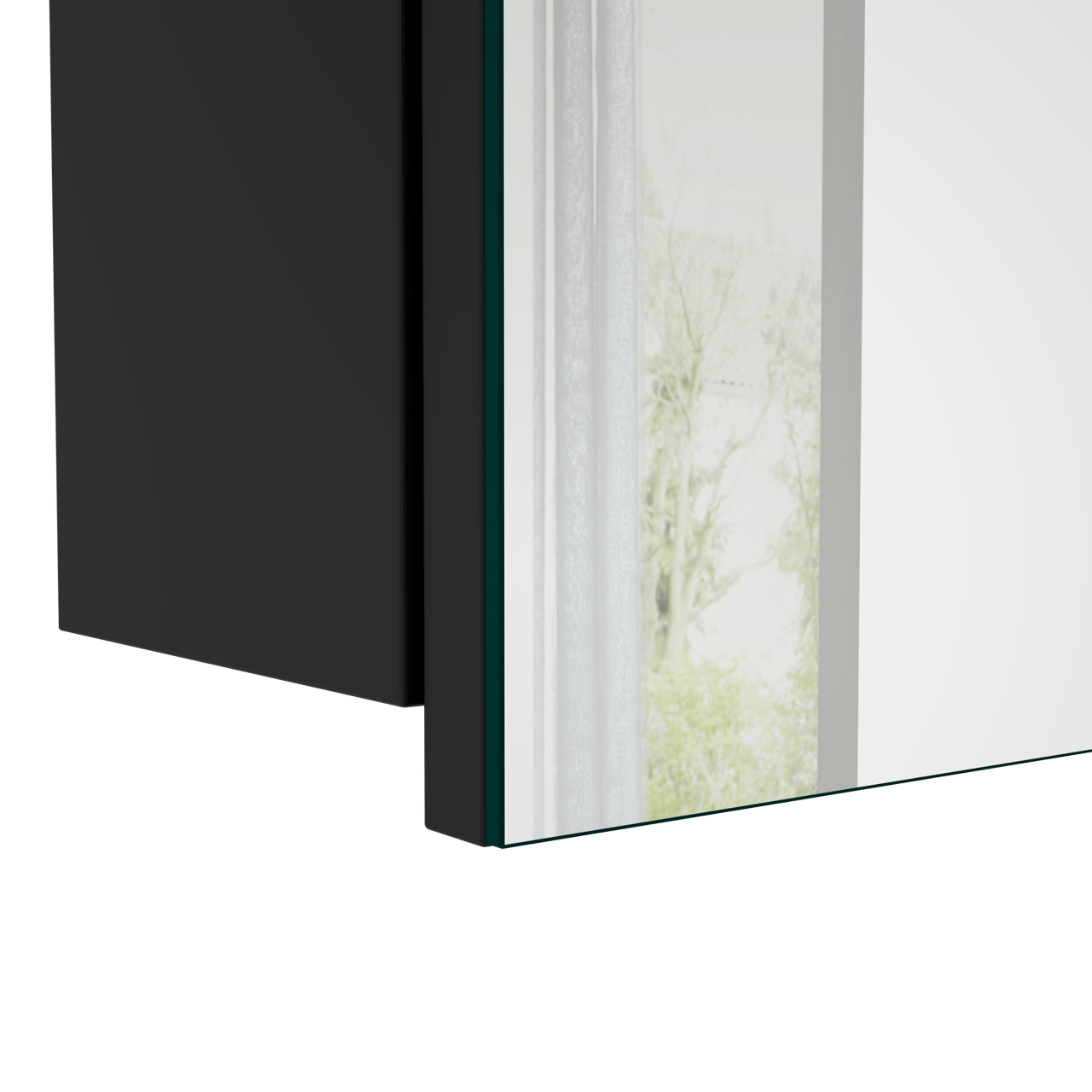 Storke Beta spiegelkast 60 x 60 cm mat zwart