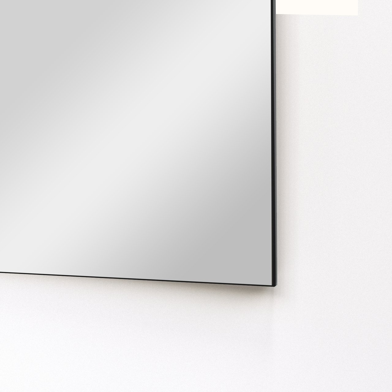 Balmani Opti rechthoekig badkamerspiegel zwart 45 x 125 cm