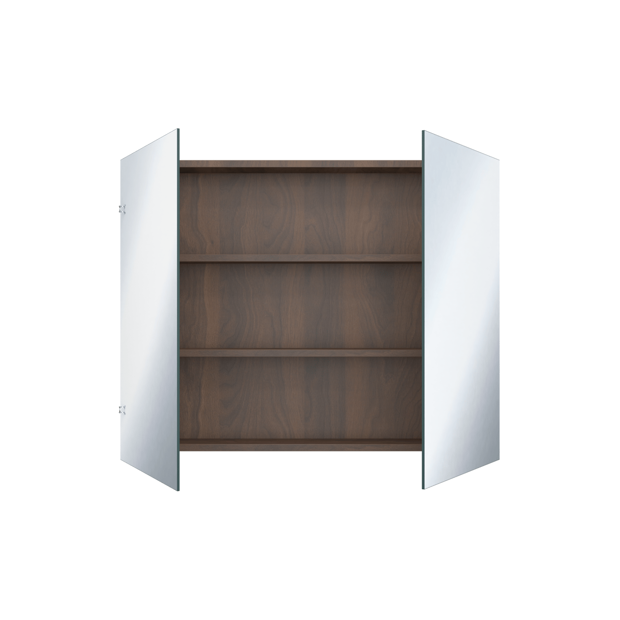 Storke Reflecta Spiegelschrank Bad: 95 x 75 cm, Nussbaum