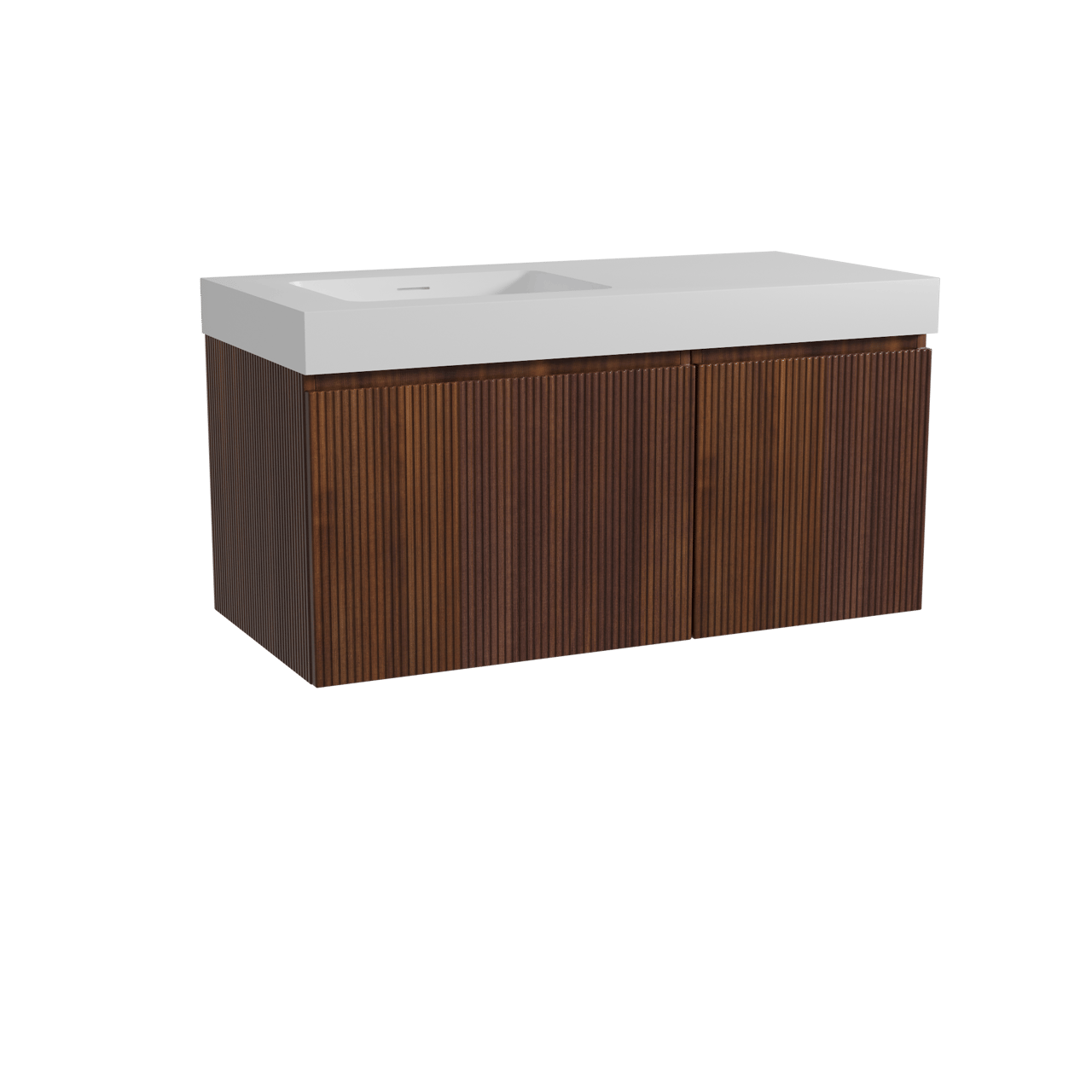 Storke Ribs meuble salle de bains avec plan vasque Mata High