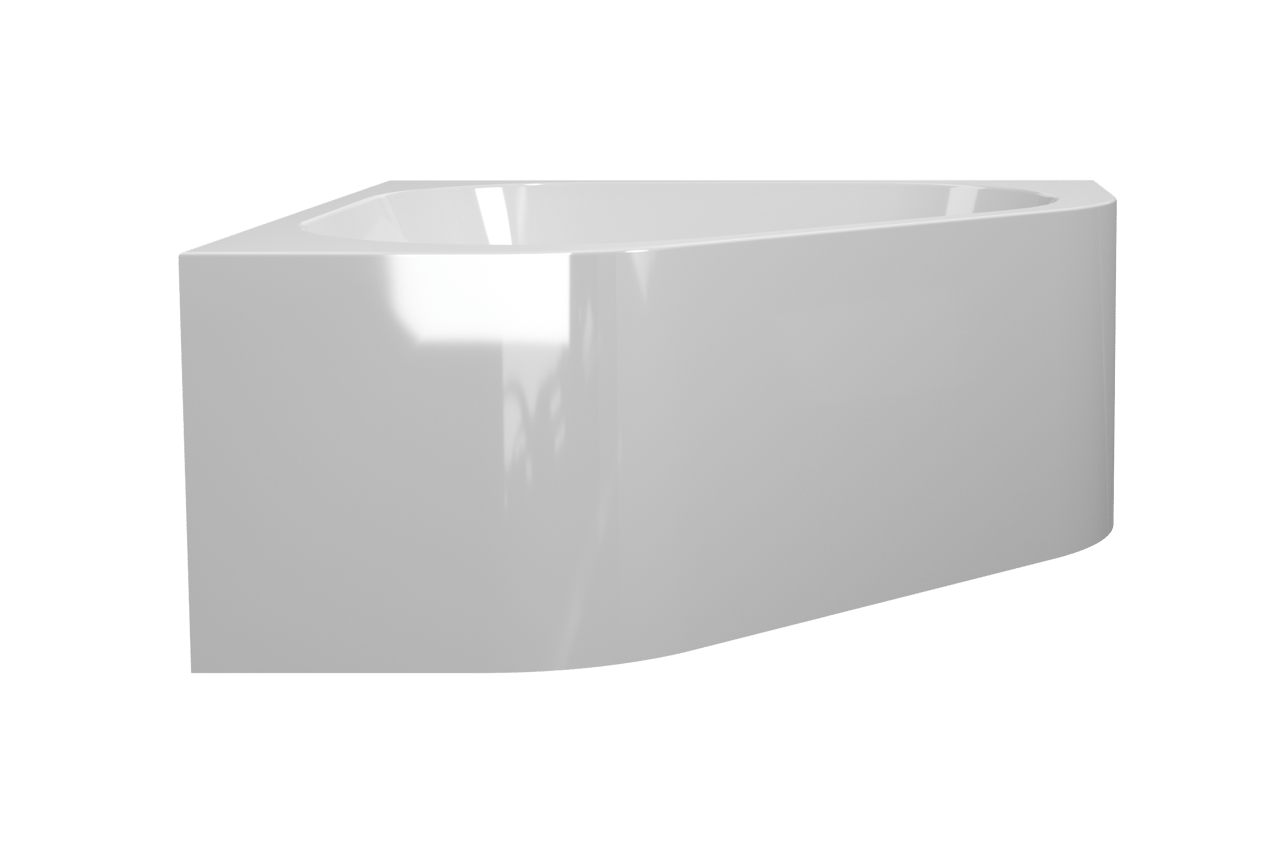 Luca Varess Idol 2-Personen-Eckbadewanne: links oder rechts, 135 x 135 cm, Acryl, Weiß Glänzend