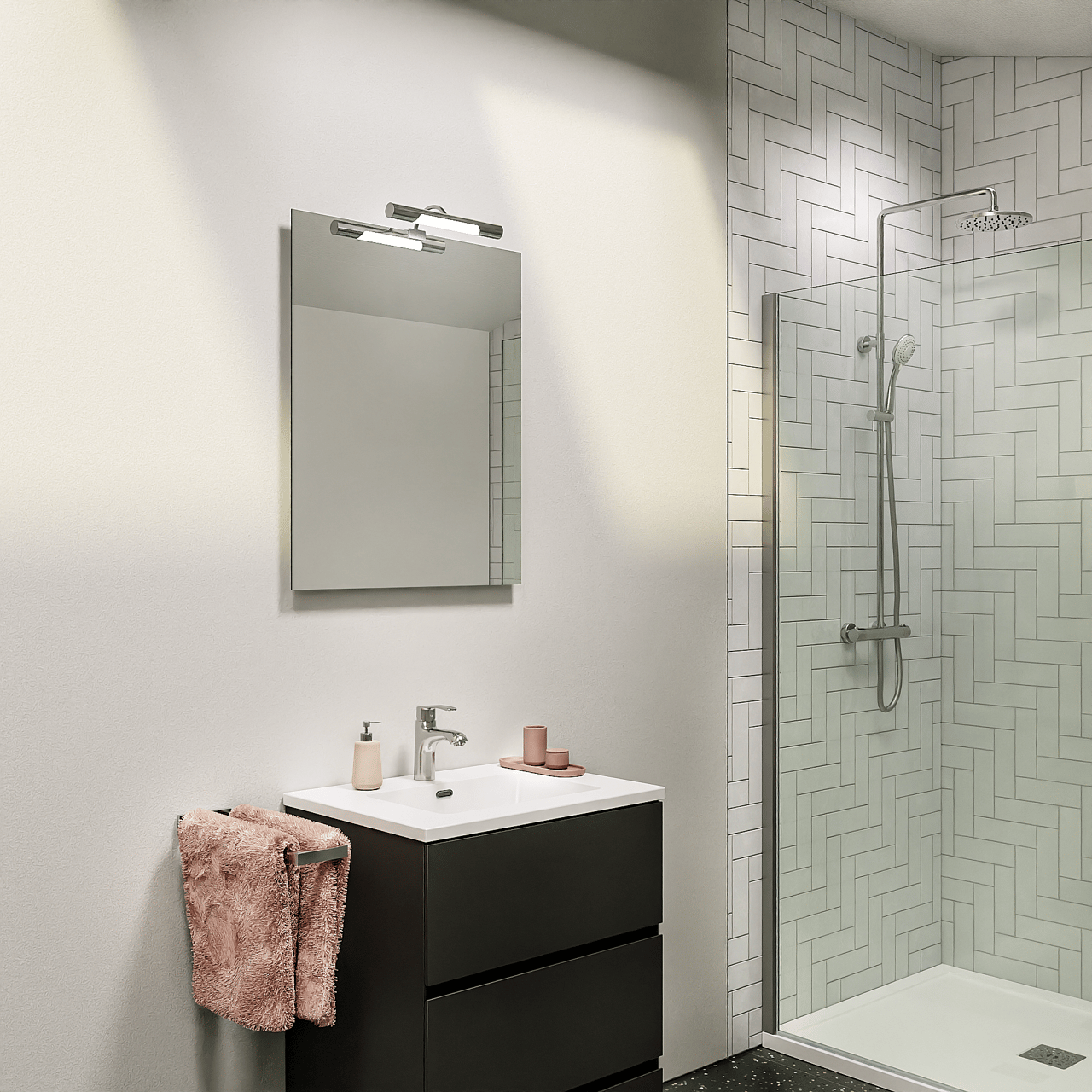 Storke Soto rechthoekig badkamerspiegel 60 x 75 cm