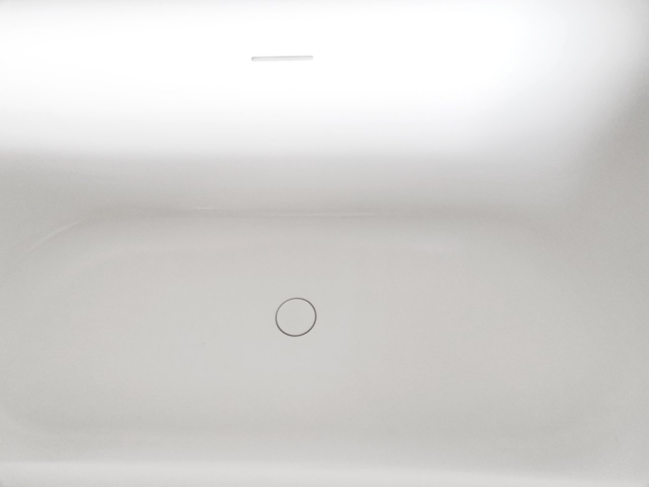 Balmani Rallanta Cresta rechthoekig vrijstaand bad 180 x 90 cm Solid Surface mat wit