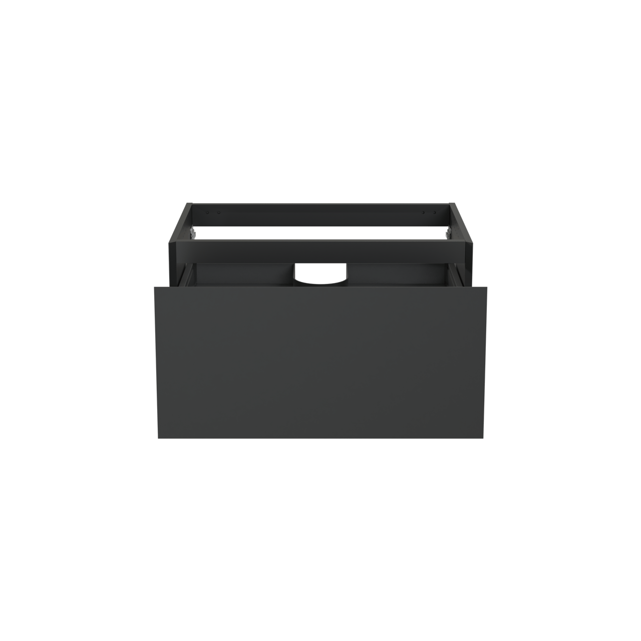 Balmani Idra zwevende wastafelonderkast 90 x 55 cm mat zwart 2 lades