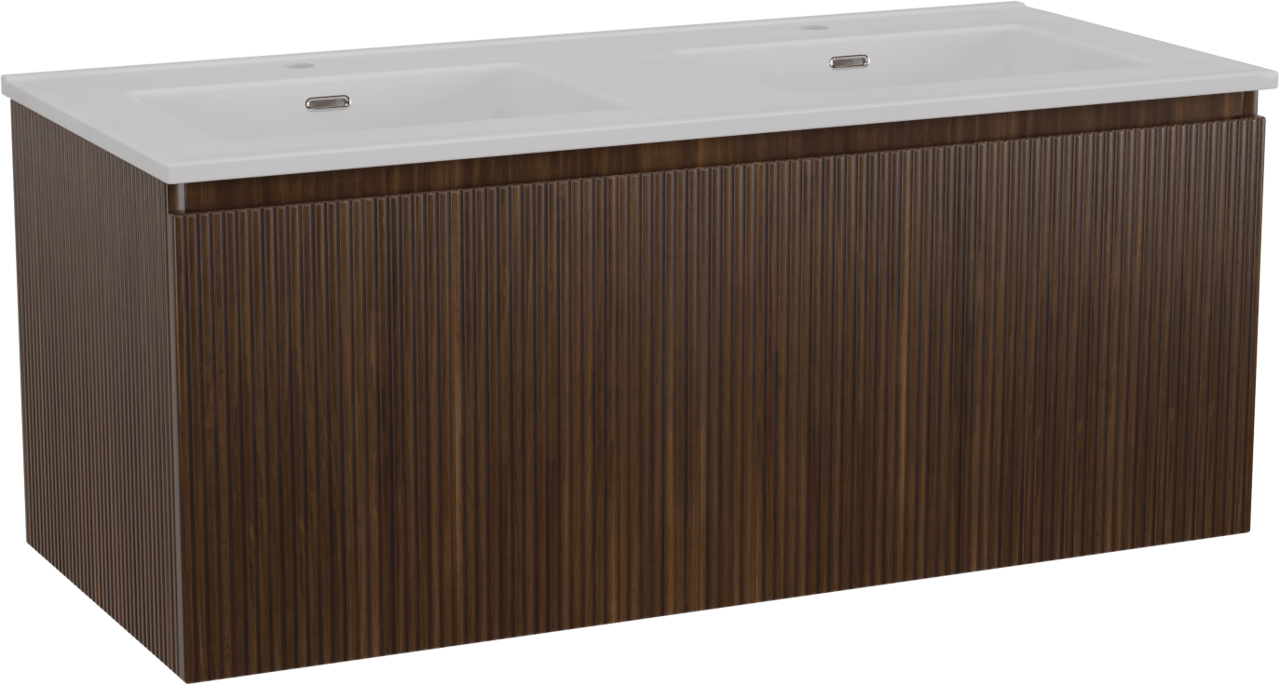 Storke Ribs meuble salle de bains avec lavabo Kera