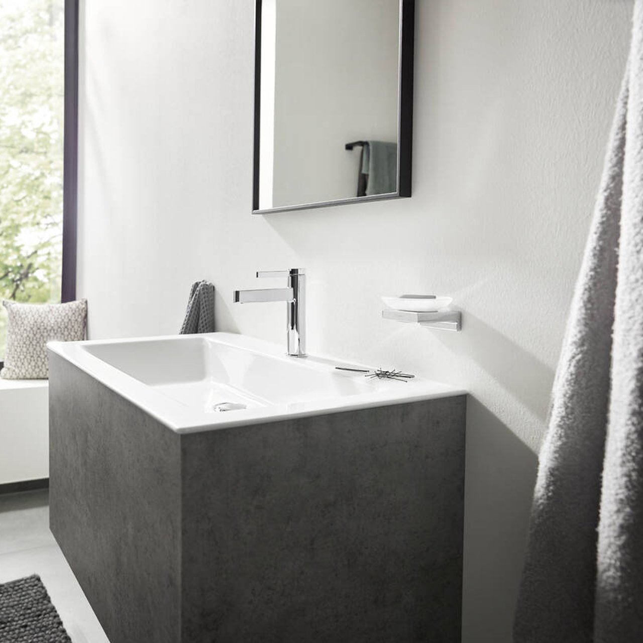 Hansgrohe finoris 110 Coolstart standaard wastafelkraan Glanzend Chroom