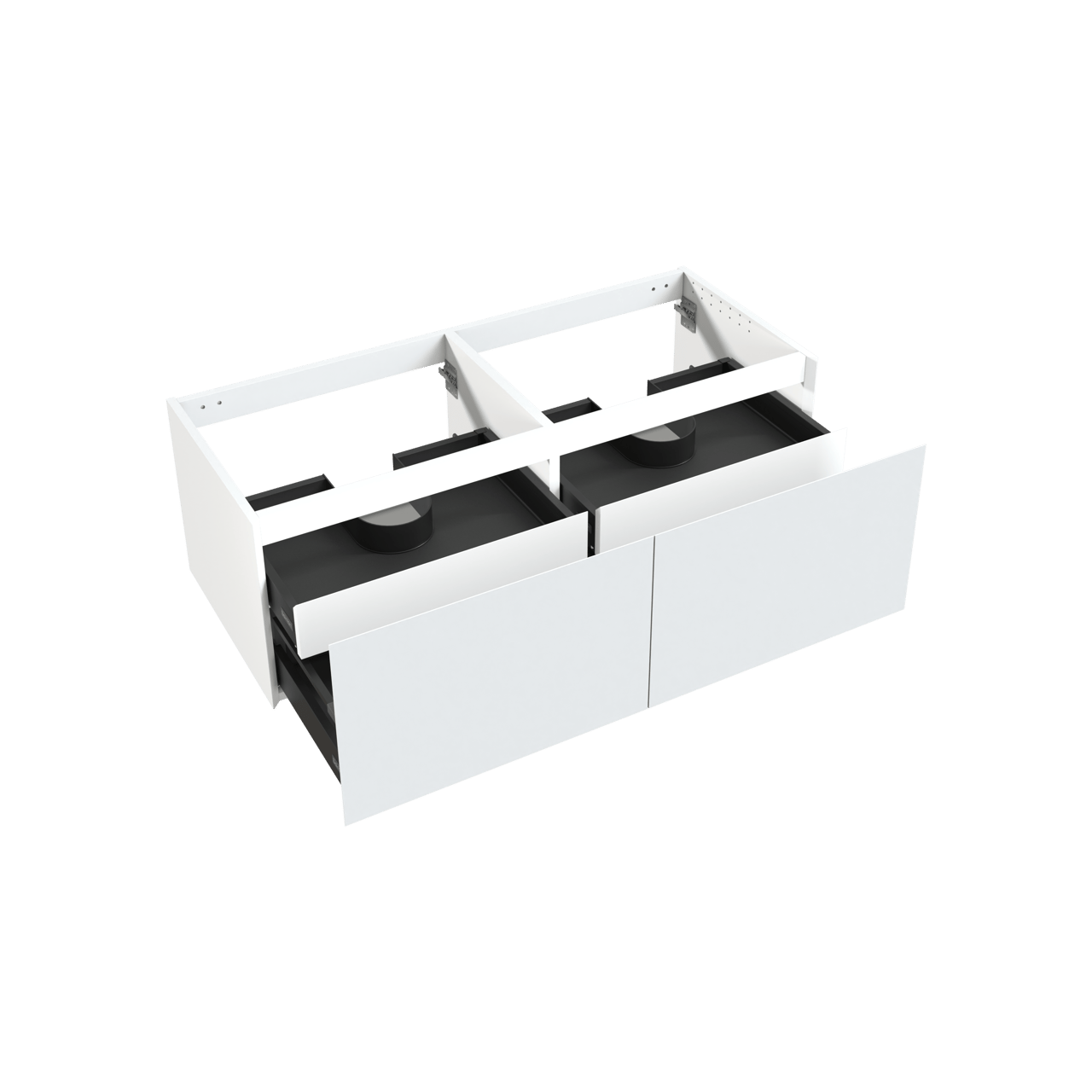 Balmani Idra meuble sous-lavabo suspendu 135 x 55 cm blanc mat 4 tiroirs