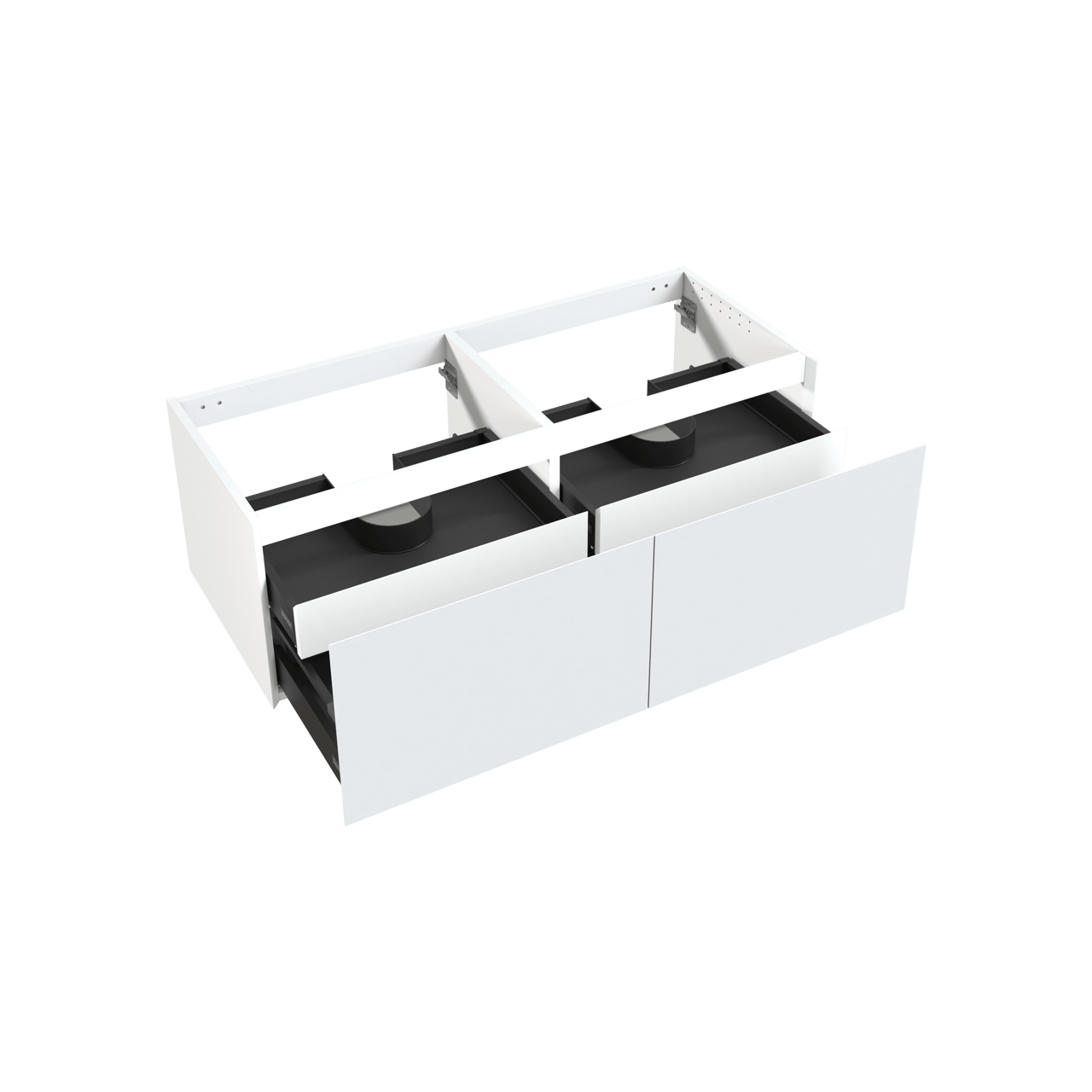 Balmani Idra meuble sous-lavabo suspendu 135 x 55 cm blanc mat 4 tiroirs