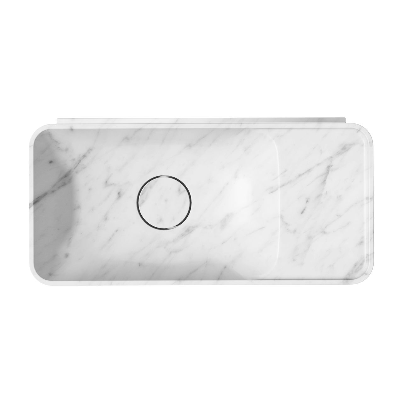 Balmani Fara handenwasser 45 x 22 cm Carrara marmer