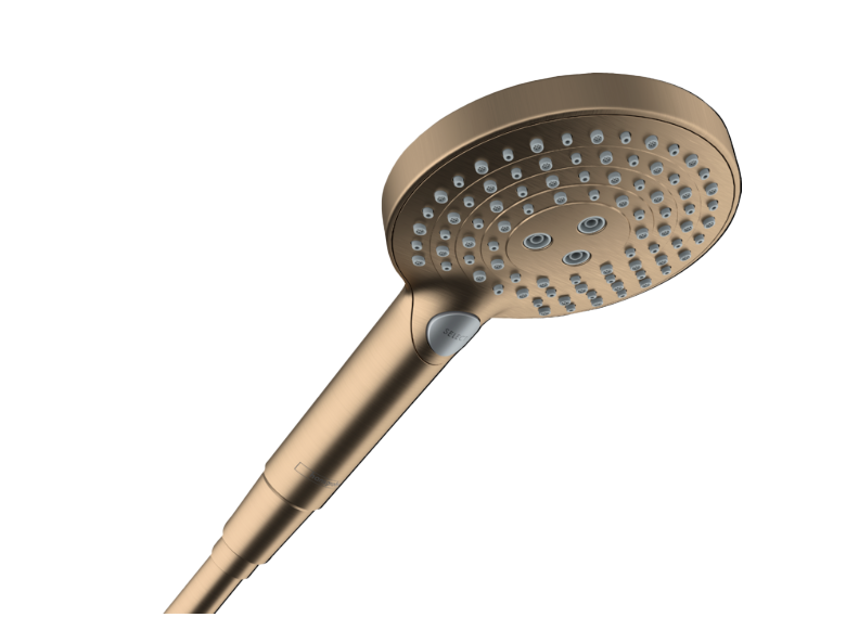 Hansgrohe Raindance Select S120 douchette 3 fonctions de jet Brushed Bronze