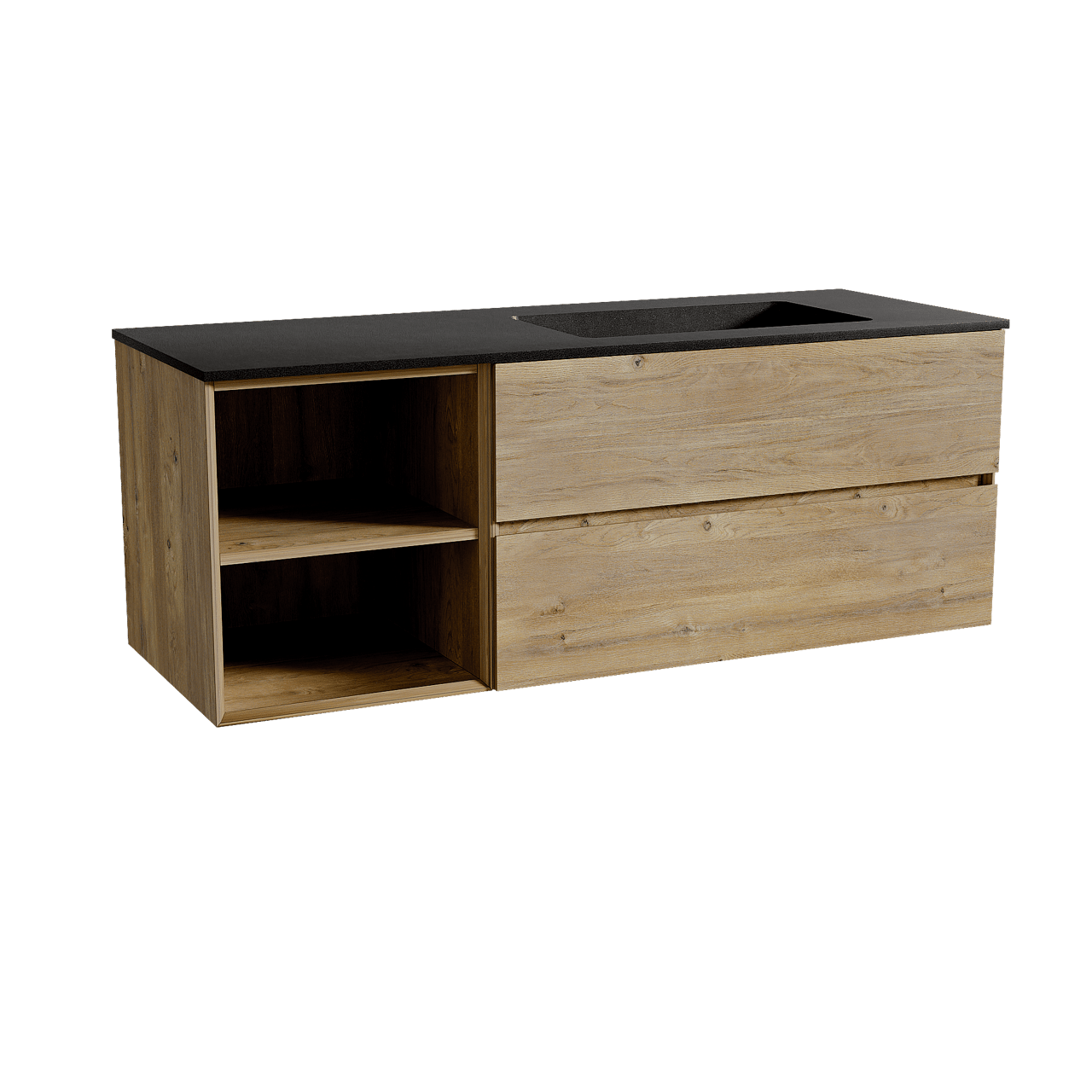 Storke Edge meuble salle de bains avec plan vasque Scuro